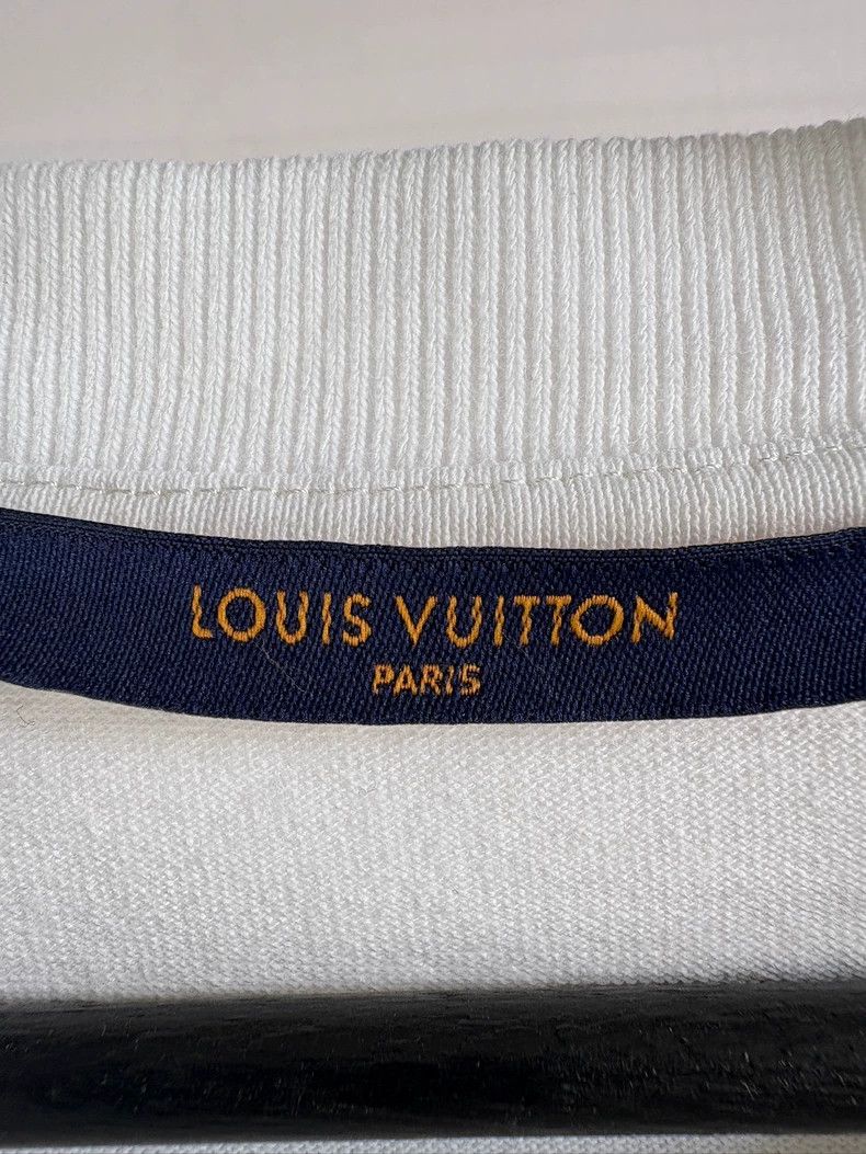 Louis Vuitton Louis Vuitton White Green Embroidered Short Sleeve Shirt Size US S / EU 44-46 / 1 - 5 Thumbnail