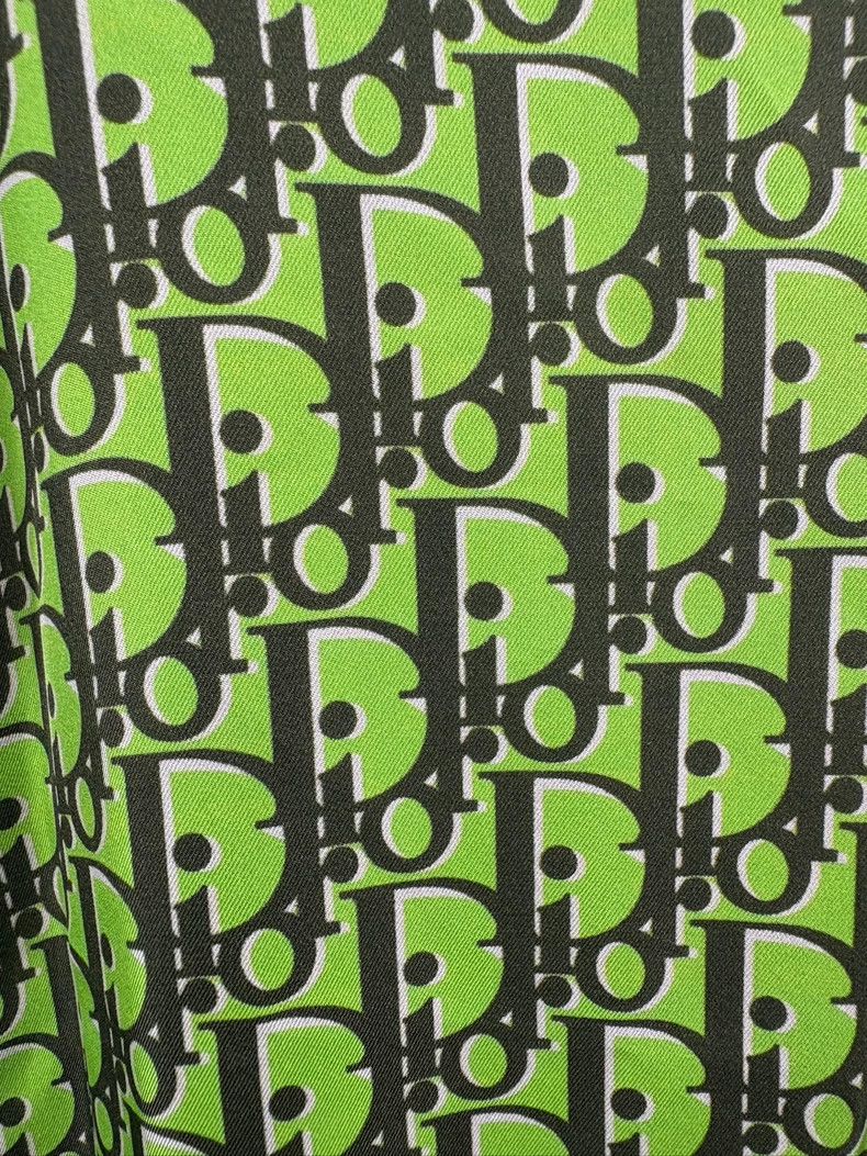 Dior Dior Green Silk Short Sleeve Shirt Size US M / EU 48-50 / 2 - 4 Thumbnail