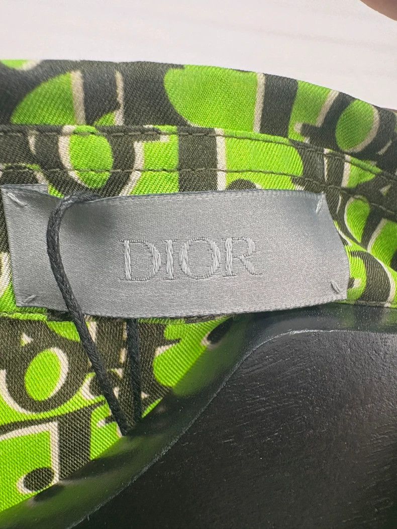 Dior Dior Green Silk Short Sleeve Shirt Size US M / EU 48-50 / 2 - 5 Thumbnail
