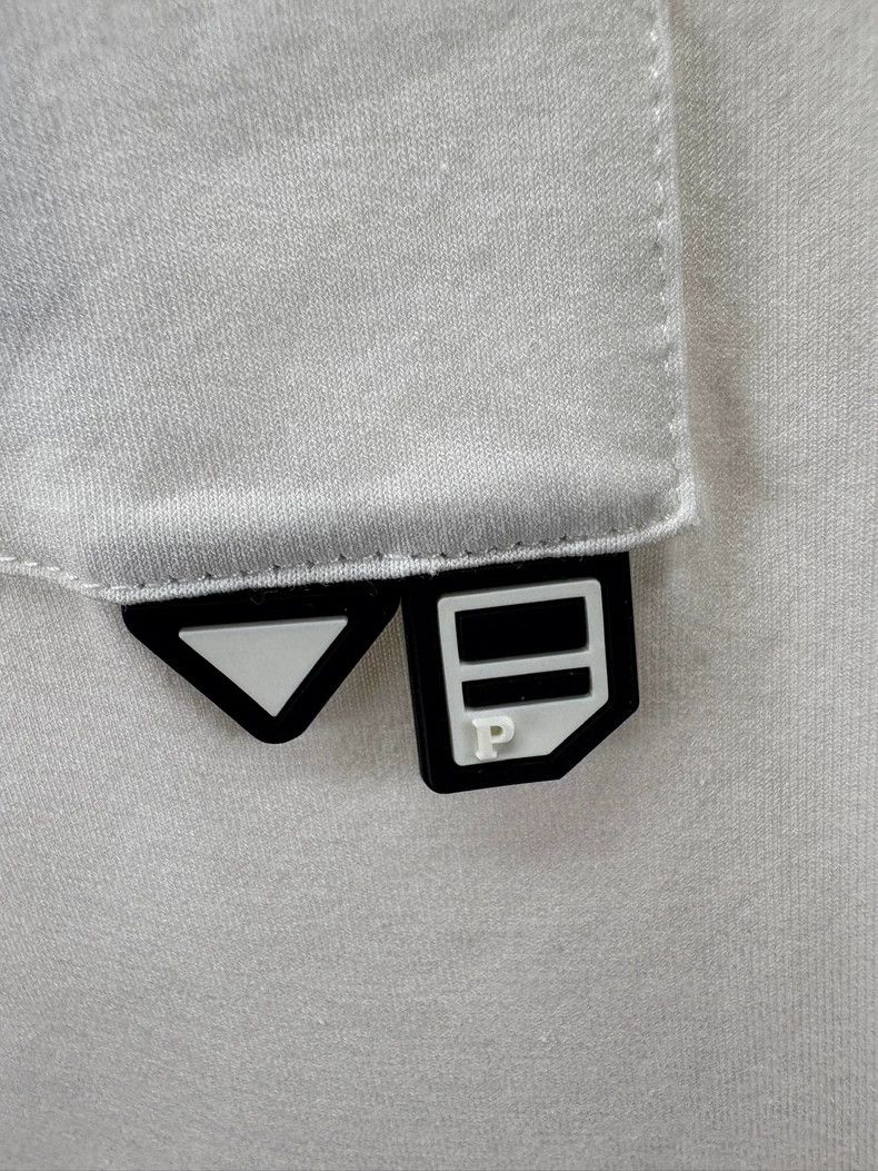Prada Prada White Logo Short Sleeve T-Shirt Size US L / EU 52-54 / 3 - 4 Thumbnail