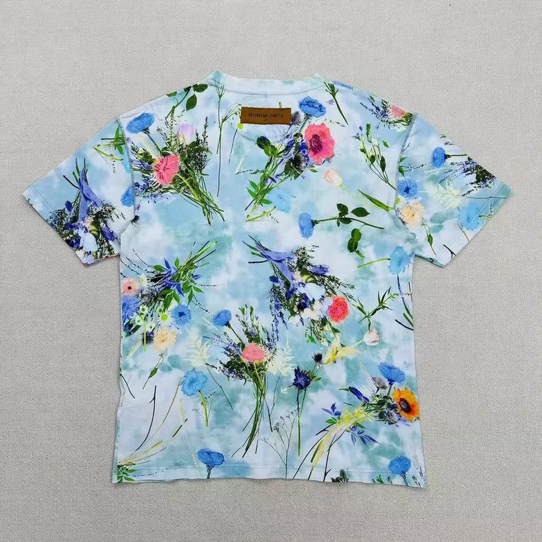 Louis Vuitton Louis Vuitton Floral Print Short Sleeve Shirt Size US M / EU 48-50 / 2 - 2 Thumbnail