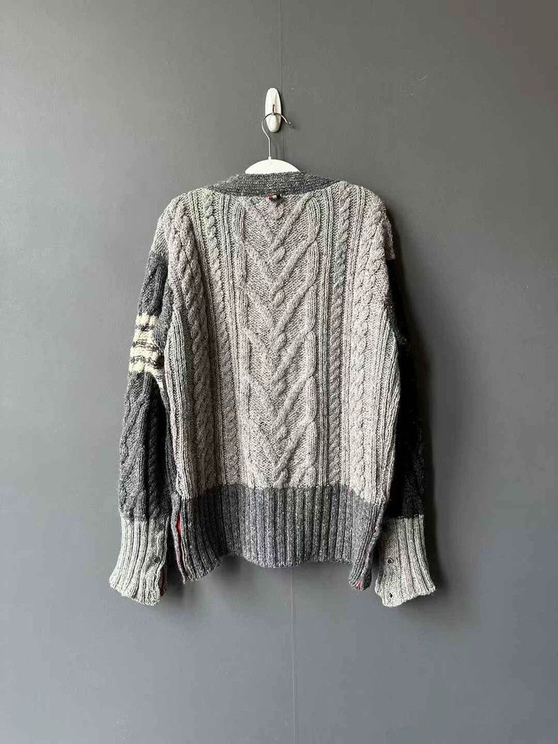 Thom Browne Thom Browne Color-Block Cardigan Sweater Size US L / EU 52-54 / 3 - 2 Thumbnail