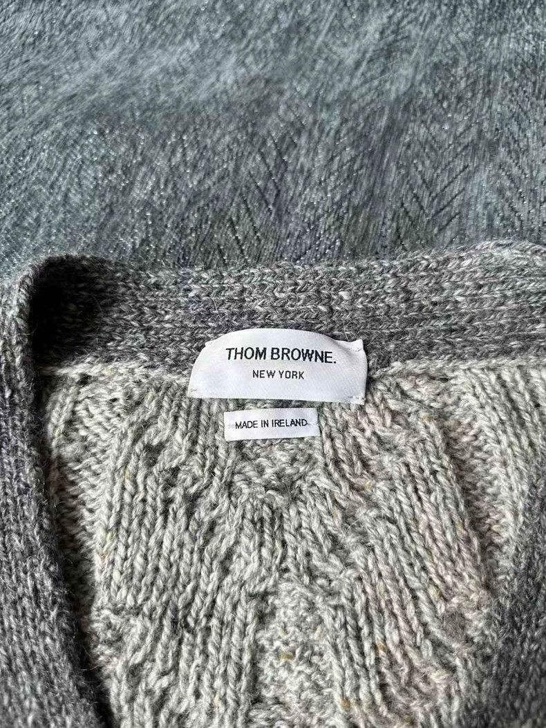 Thom Browne Thom Browne Color-Block Cardigan Sweater Size US L / EU 52-54 / 3 - 3 Thumbnail