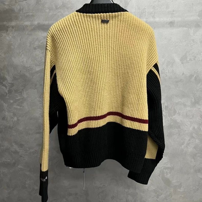 Ader Error Black and Yellow Knitted Jacket with Logo Size US M / EU 48-50 / 2 - 3 Thumbnail