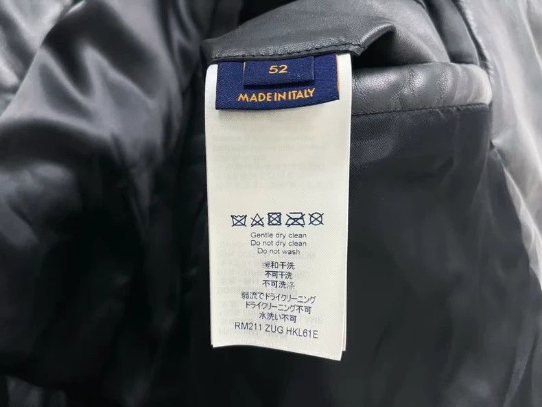 Louis Vuitton Louis Vuitton Black Leather Biker Jacket Size US L / EU 52-54 / 3 - 4 Thumbnail