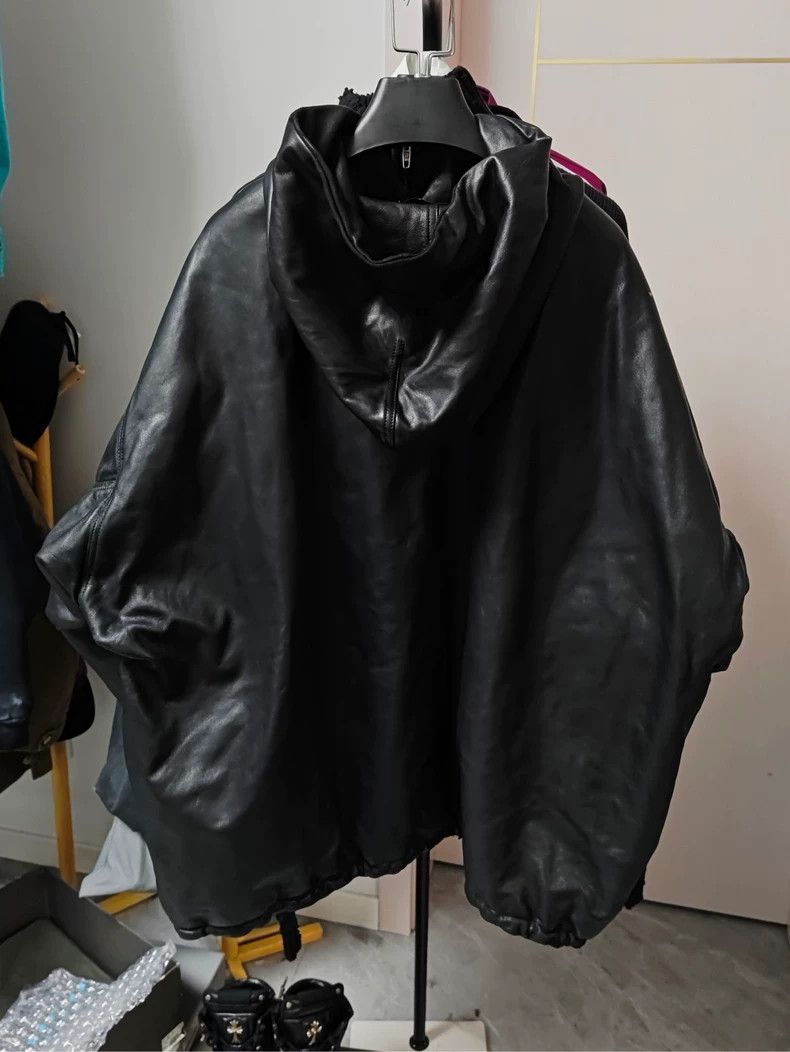 Balenciaga Balenciaga Black Leather Pullover Jacket Size US S / EU 44-46 / 1 - 2 Thumbnail