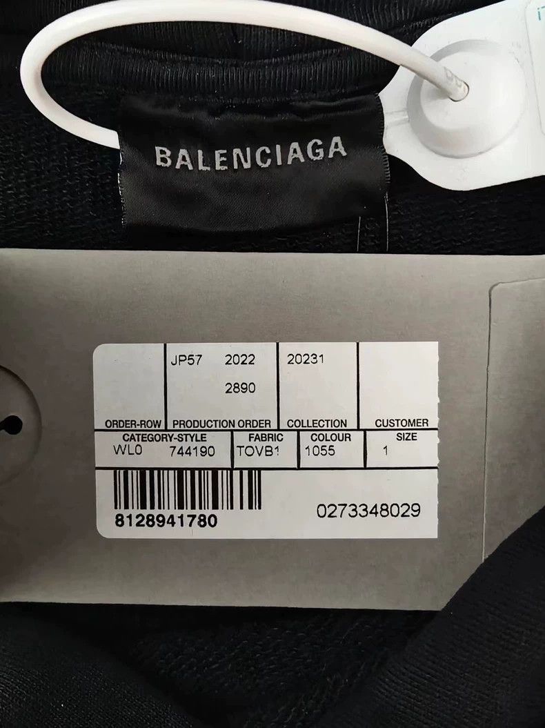 Balenciaga Balenciaga Tape Type Sweatshirt Hoodie Size US S / EU 44-46 / 1 - 5 Thumbnail
