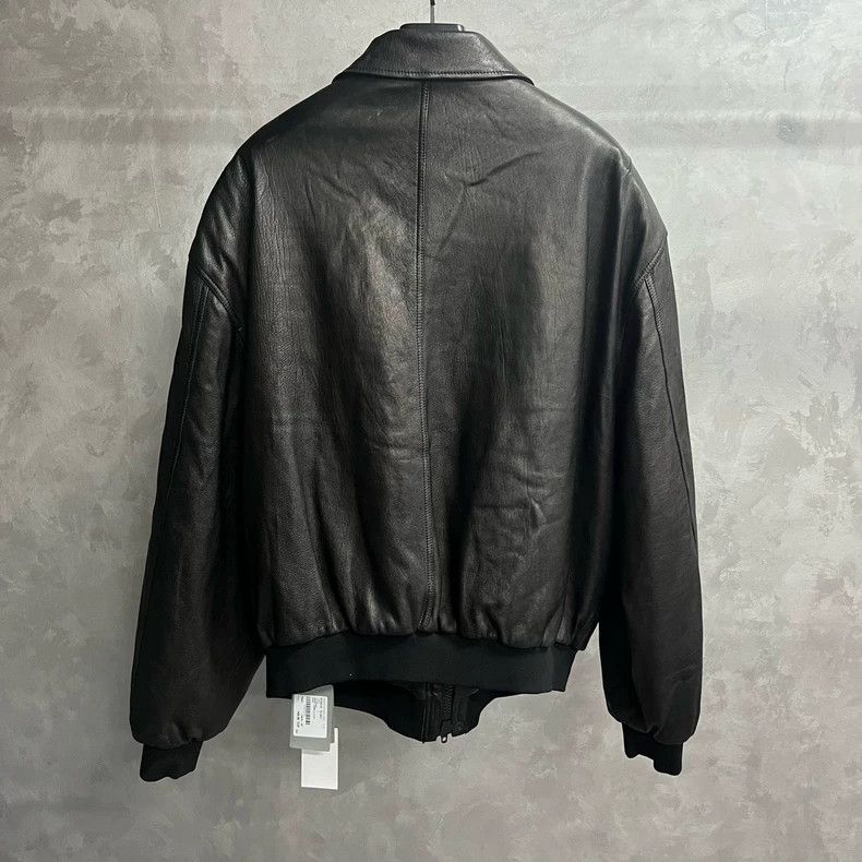 Balenciaga Black Logo Loose Leather Jacket by Balenciaga Size US L / EU 52-54 / 3 - 4 Thumbnail