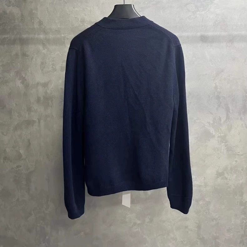 Gucci Gucci Navy Blue Cashmere Cardigan with Bee Size US M / EU 48-50 / 2 - 2 Thumbnail