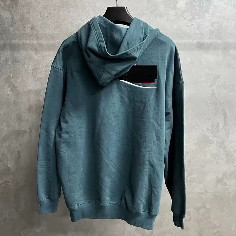 Balenciaga Balenciaga Navy Blue Hooded Pullover Sweatshirt Size US M / EU 48-50 / 2 - 2 Thumbnail