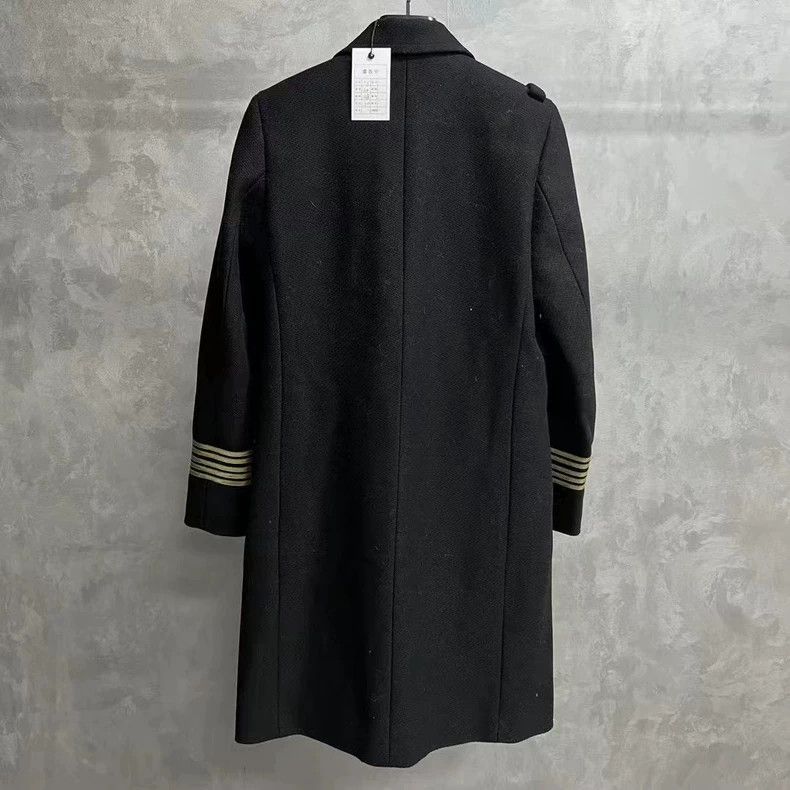 Saint Laurent Paris Black Double-Breasted Saint Laurent Coat Size US S / EU 44-46 / 1 - 2 Thumbnail