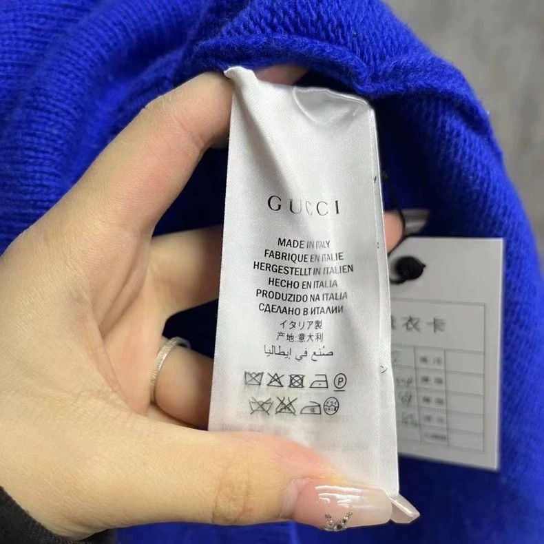 Gucci Gucci Blue Logo Stripe Knit Sweater Size US S / EU 44-46 / 1 - 4 Thumbnail