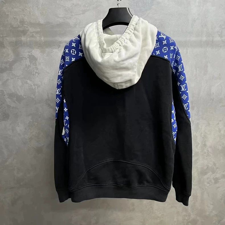 Louis Vuitton Louis Vuitton White Logo Hoodie with Blue Design Size US XL / EU 56 / 4 - 2 Thumbnail