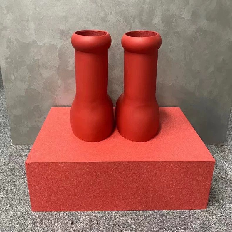 Balenciaga Latest Style Red Boot from Mschf Size US 7 / EU 40 - 2 Thumbnail