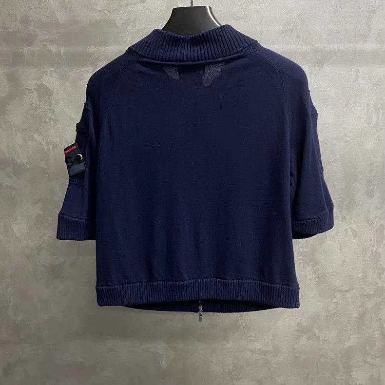 Chanel Chanel Blue Short Sleeve Knitted Top Size US S / EU 44-46 / 1 - 2 Thumbnail