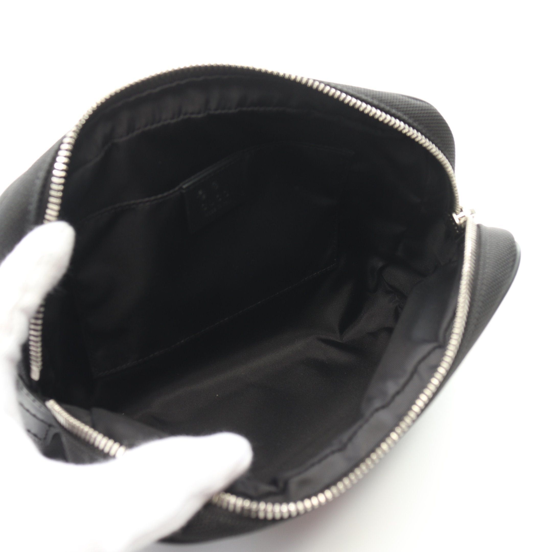 Gucci Gucci Sherry Line Body Bag Waist Nylon Canvas Leather Black Multicolor Size ONE SIZE - 3 Thumbnail