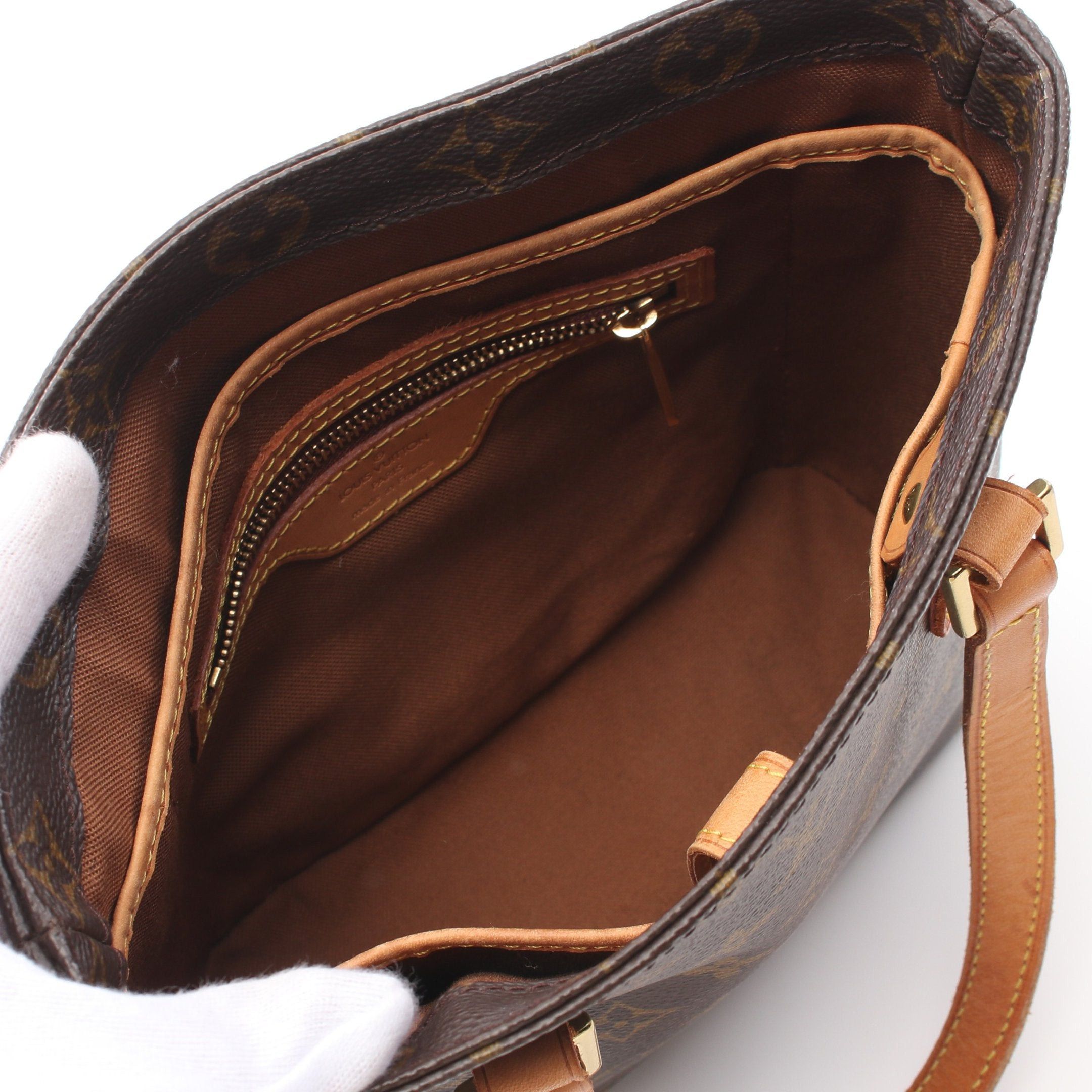 Louis Vuitton Louis Vuitton Vavin Pm Monogram Handbag Leather Brown Size ONE SIZE - 3 Thumbnail