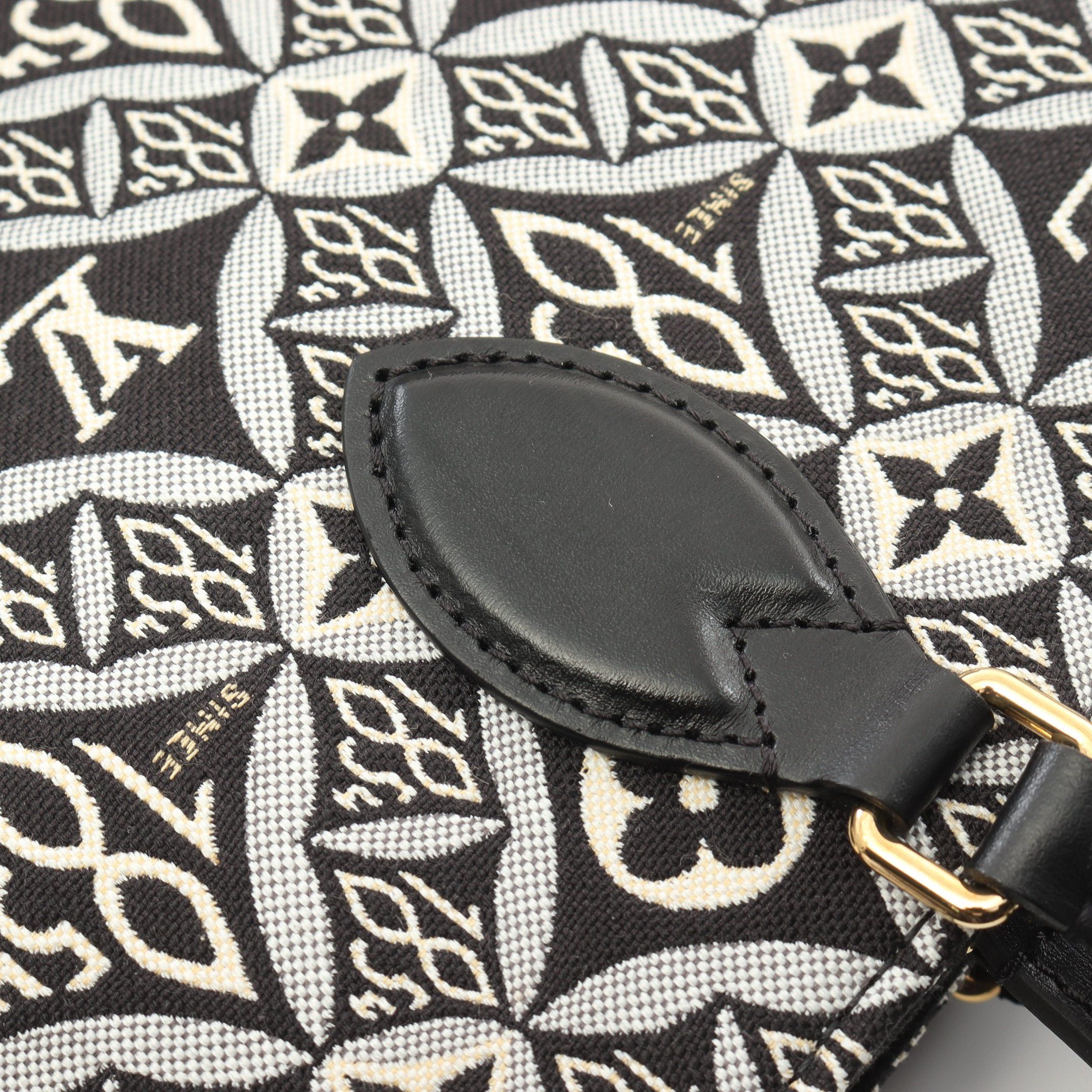 Louis Vuitton Louis Vuitton On-The-Go Gm Since 1854 Monogram Jacquard Shoulder Bag Tote Canvas Leather Gray Black Size ONE SIZE - 6 Thumbnail