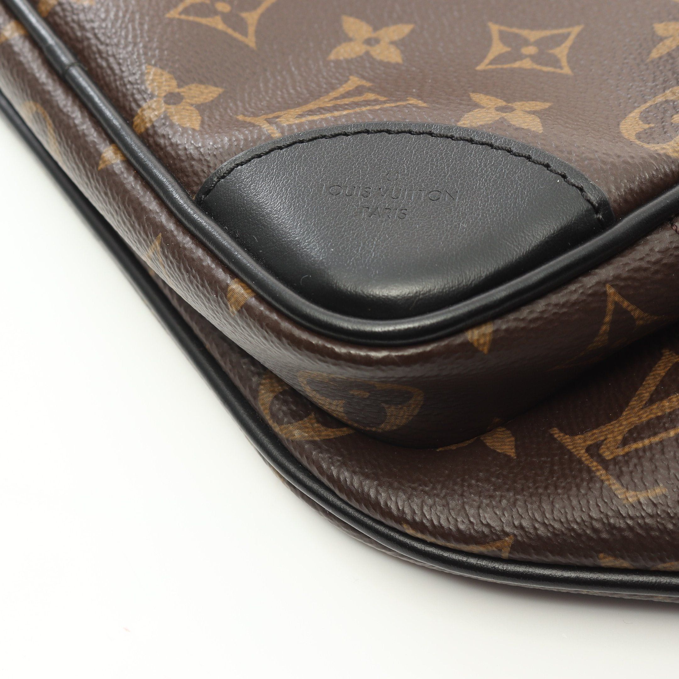 Louis Vuitton Louis Vuitton Christopher Bum Bag Monogram Macassar Body Waist Leather Brown Black Size ONE SIZE - 6 Thumbnail