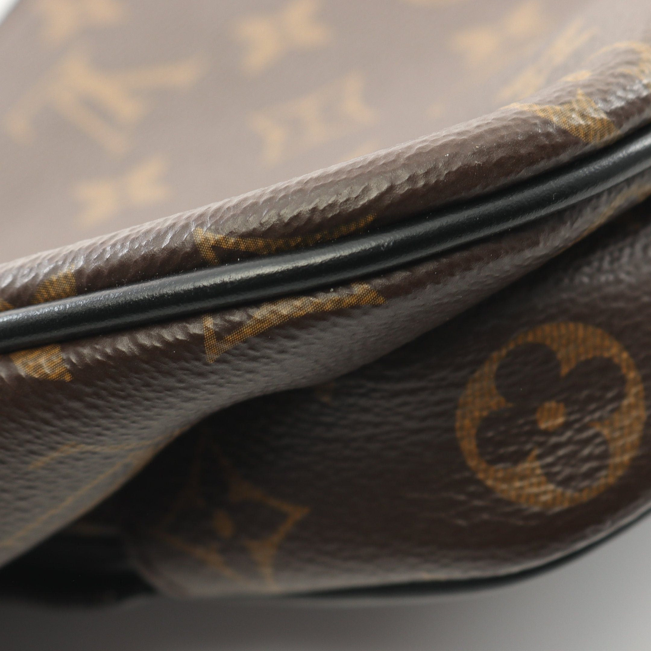 Louis Vuitton Louis Vuitton Christopher Bum Bag Monogram Macassar Body Waist Leather Brown Black Size ONE SIZE - 9 Thumbnail