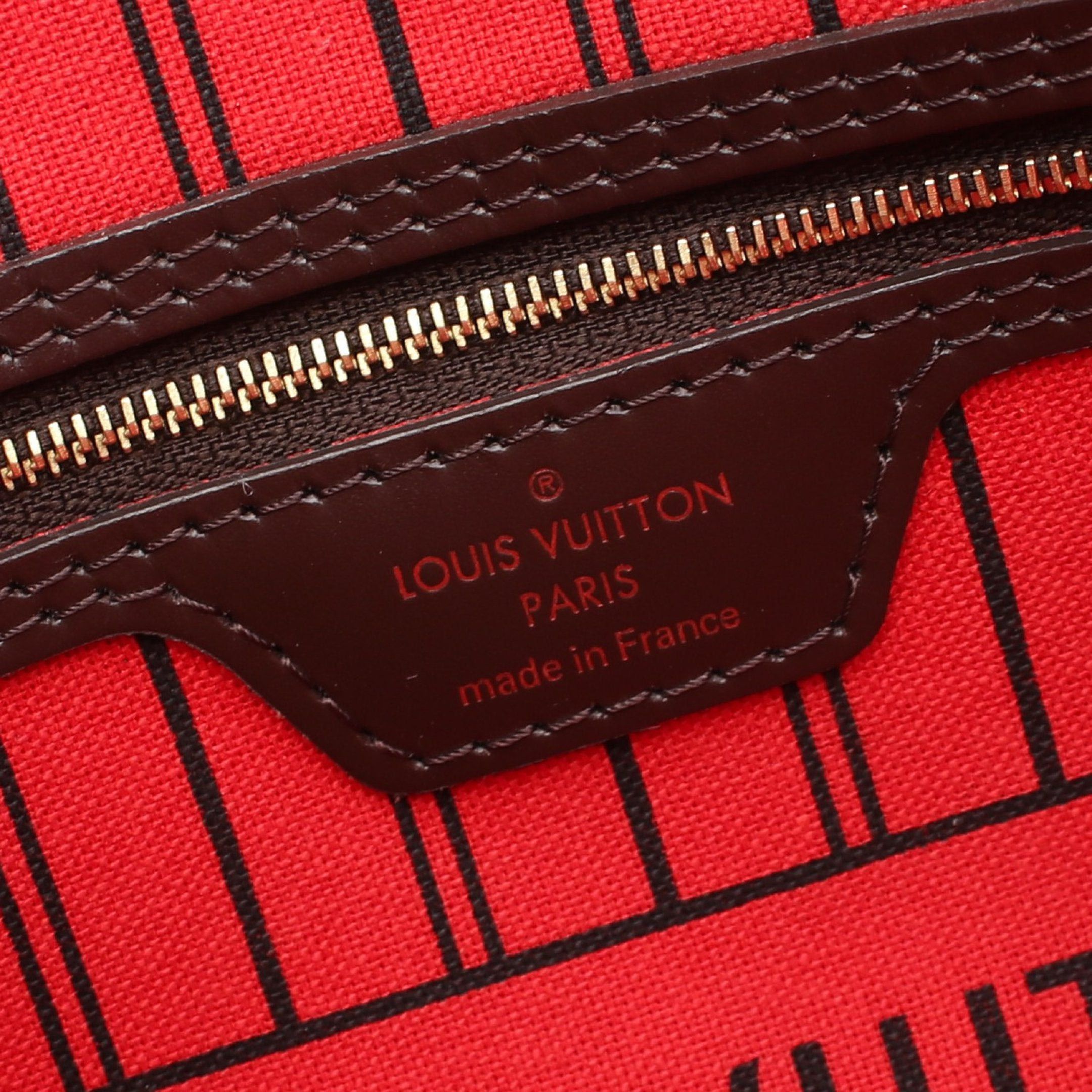Louis Vuitton Louis Vuitton Neverfull Pm Damier Ebene Handbag Tote Bag Leather Brown Size ONE SIZE - 4 Thumbnail