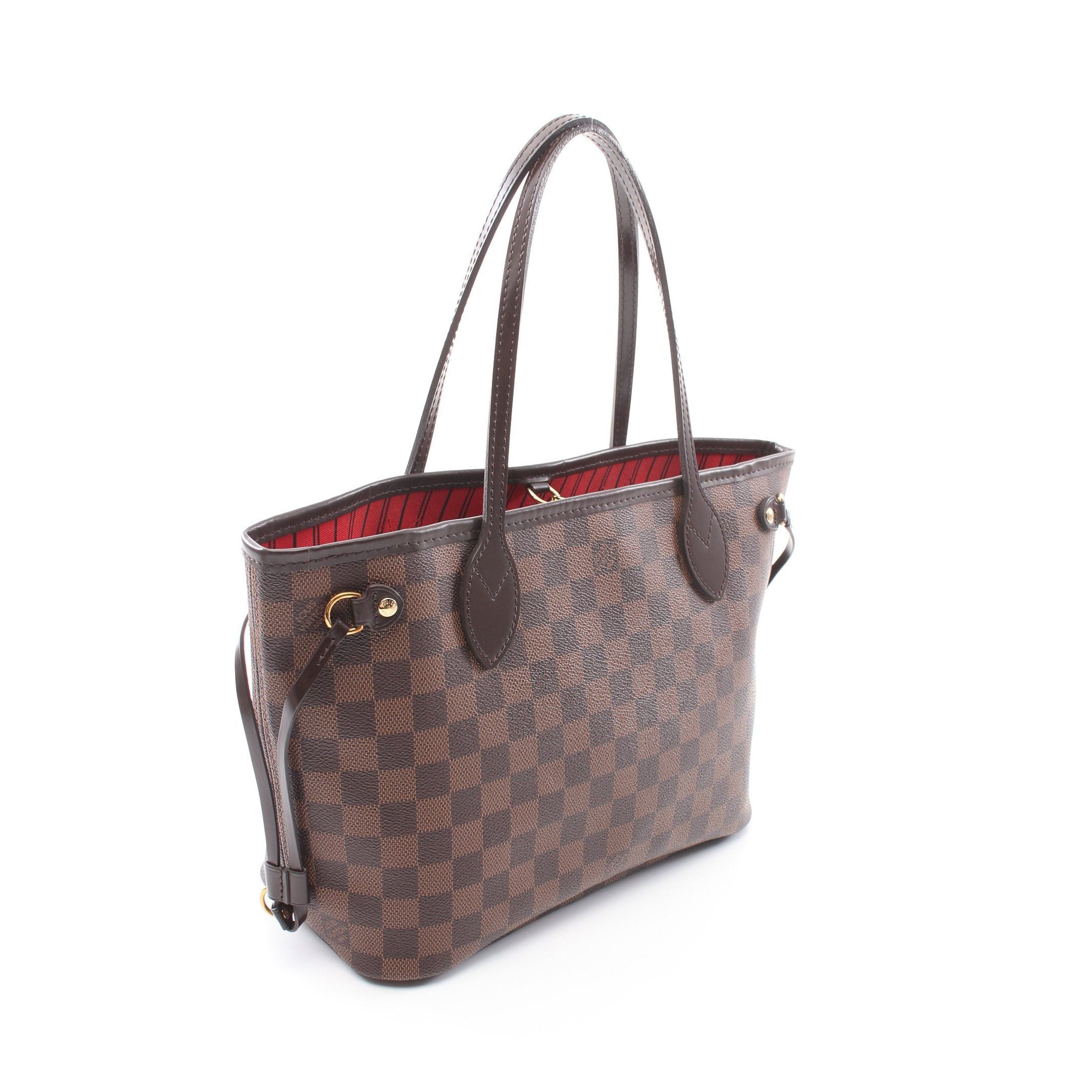 Louis Vuitton Louis Vuitton Neverfull Pm Damier Ebene Handbag Tote Bag Leather Brown Size ONE SIZE - 2 Thumbnail