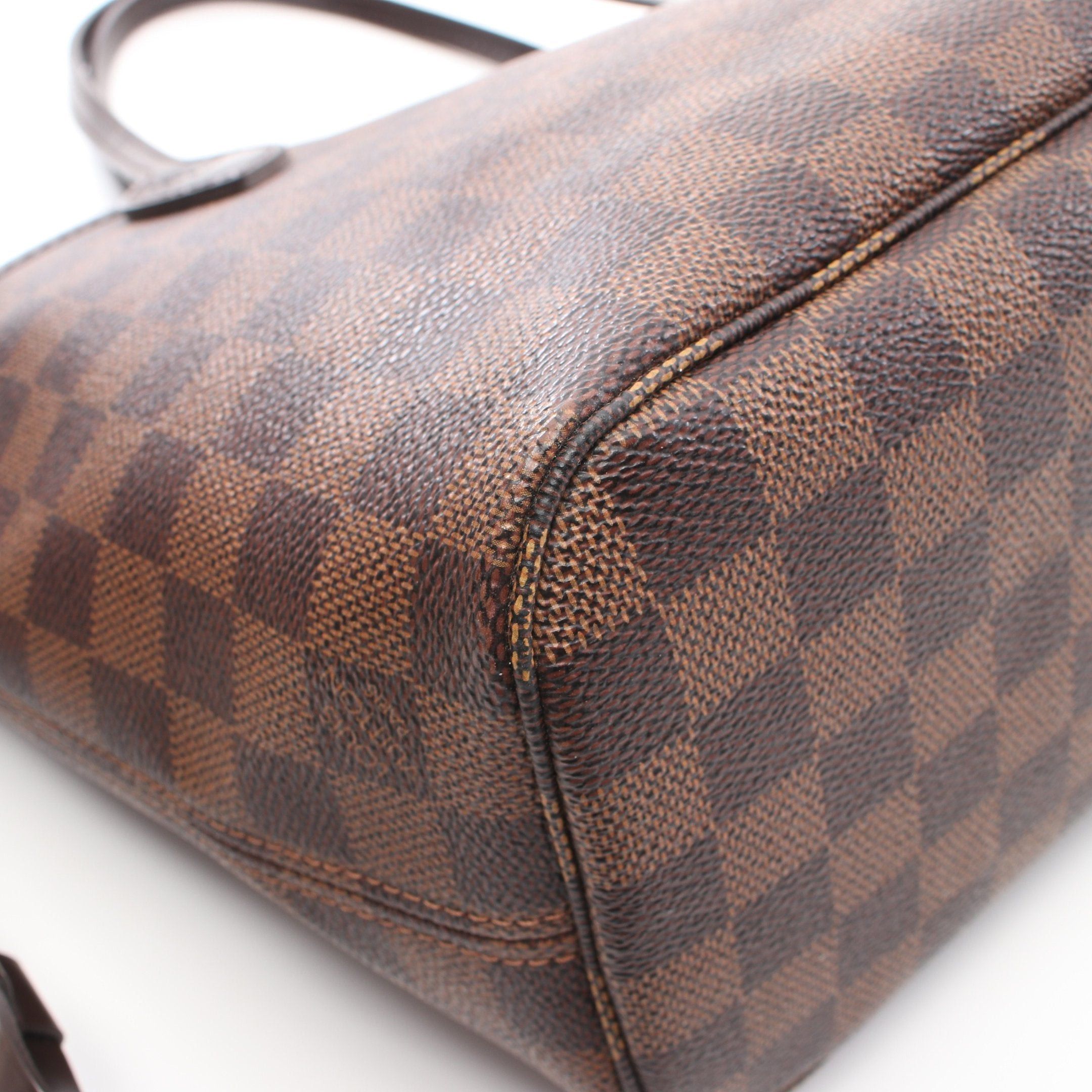 Louis Vuitton Louis Vuitton Neverfull Pm Damier Ebene Handbag Tote Bag Leather Brown Size ONE SIZE - 6 Thumbnail