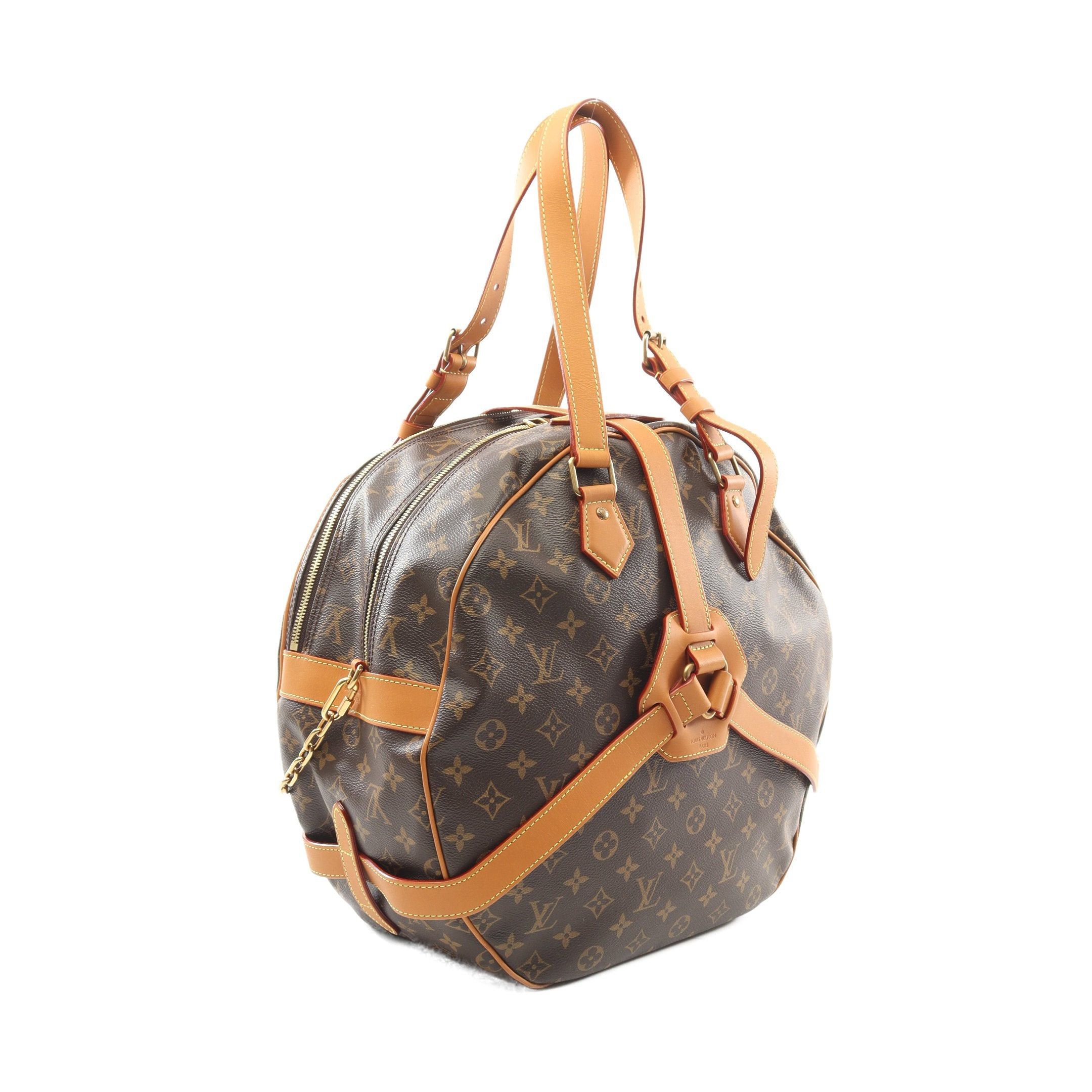 Louis Vuitton Louis Vuitton Soft Hat Trunk Monogram Boston Bag Leather Brown Size ONE SIZE - 2 Thumbnail