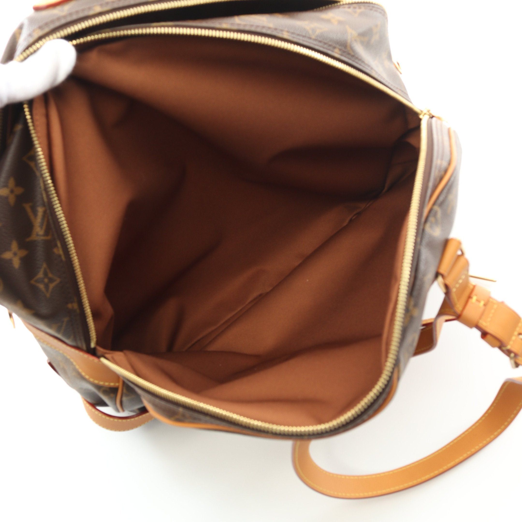 Louis Vuitton Louis Vuitton Soft Hat Trunk Monogram Boston Bag Leather Brown Size ONE SIZE - 4 Thumbnail