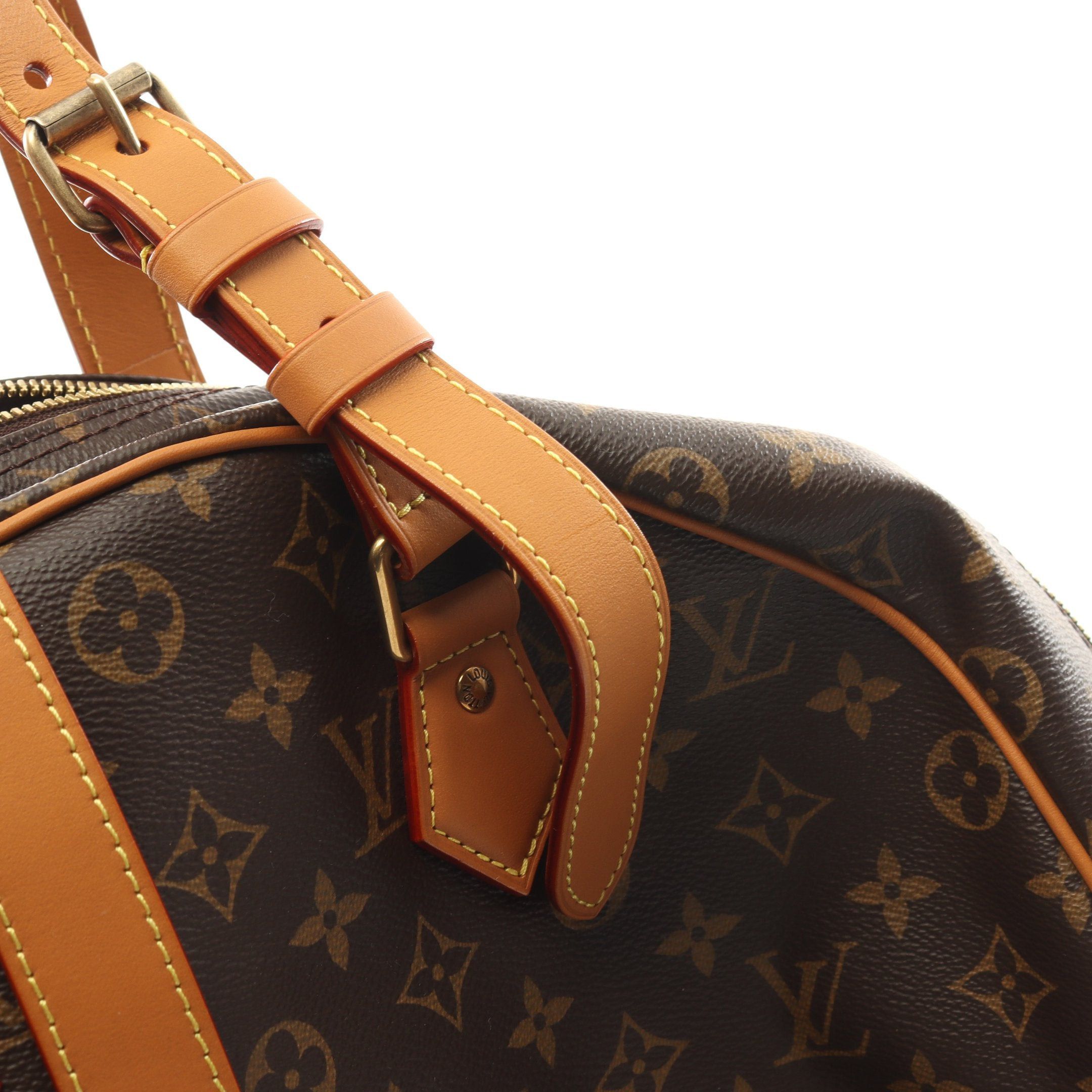Louis Vuitton Louis Vuitton Soft Hat Trunk Monogram Boston Bag Leather Brown Size ONE SIZE - 9 Thumbnail