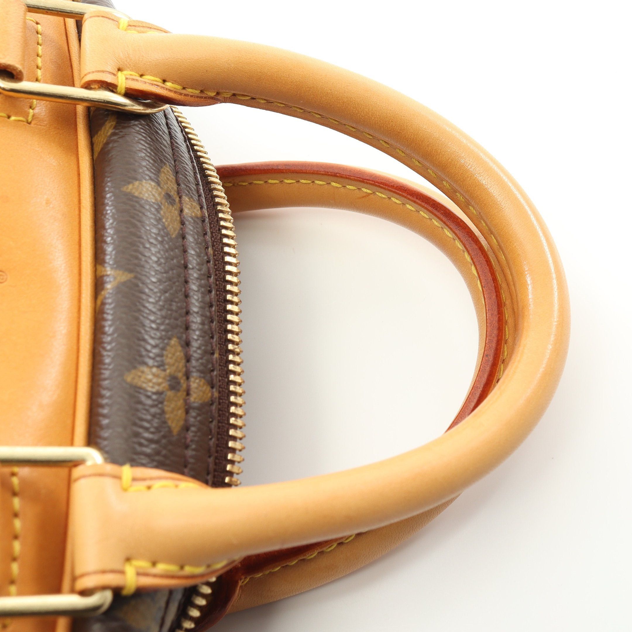 Louis Vuitton Louis Vuitton Trouville Monogram Handbag Leather Brown Size ONE SIZE - 7 Thumbnail