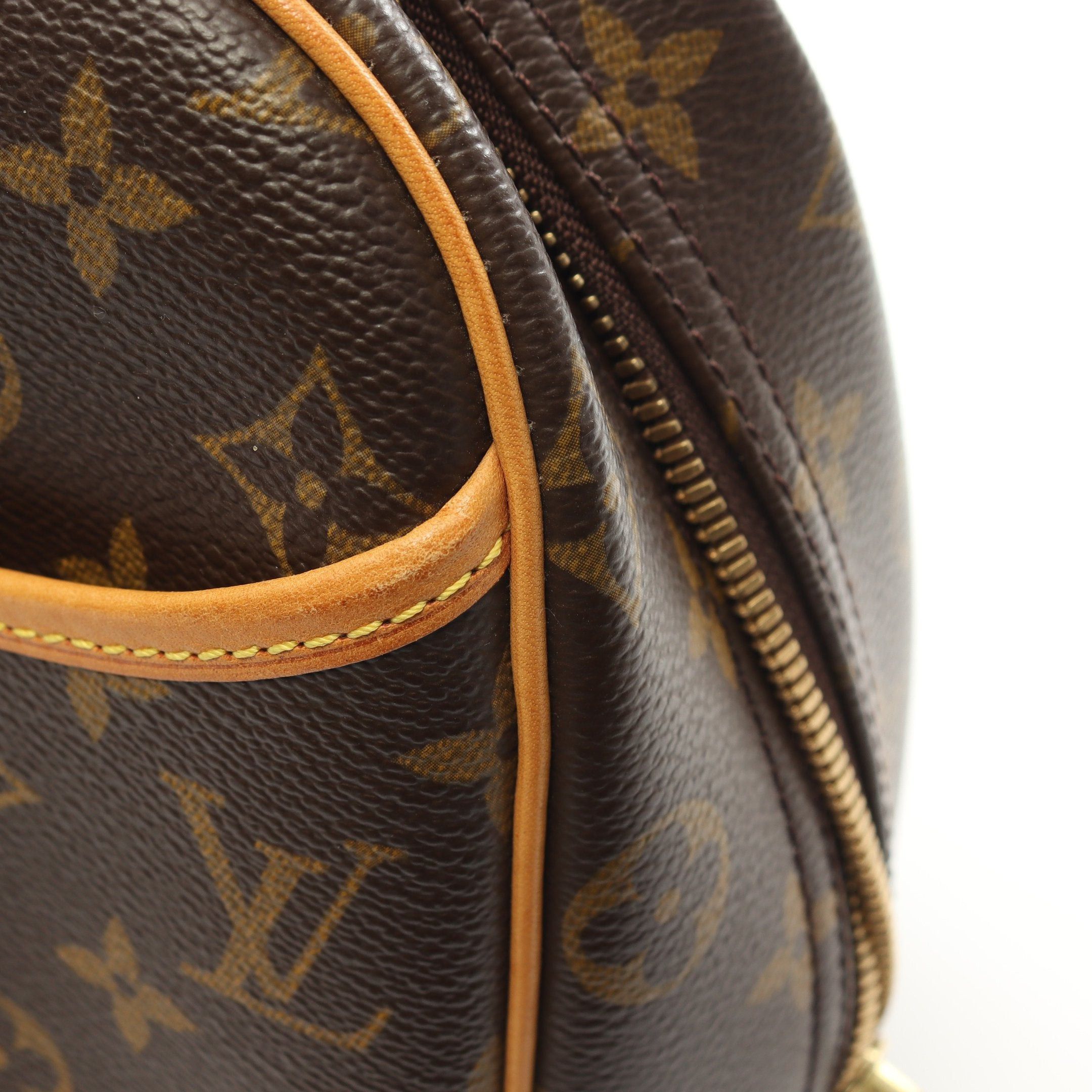Louis Vuitton Louis Vuitton Trouville Monogram Handbag Leather Brown Size ONE SIZE - 12 Thumbnail