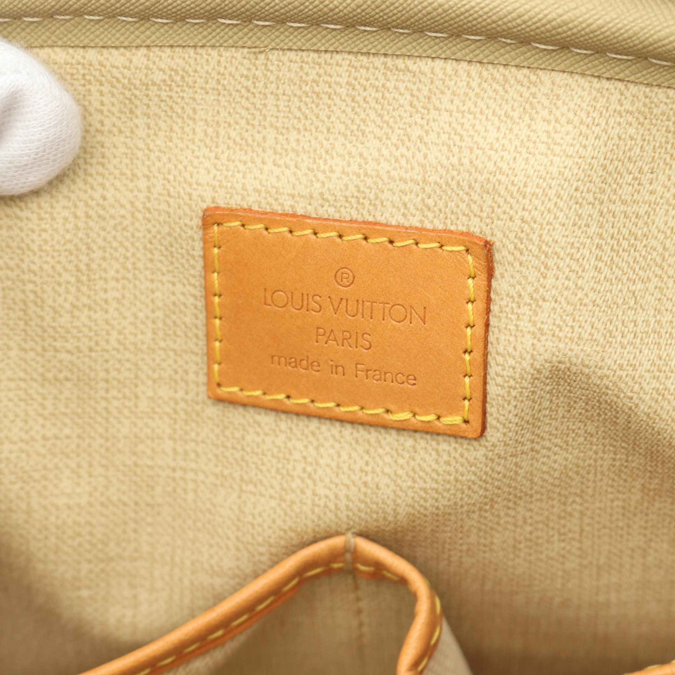 Louis Vuitton Louis Vuitton Trouville Monogram Handbag Leather Brown Size ONE SIZE - 4 Thumbnail
