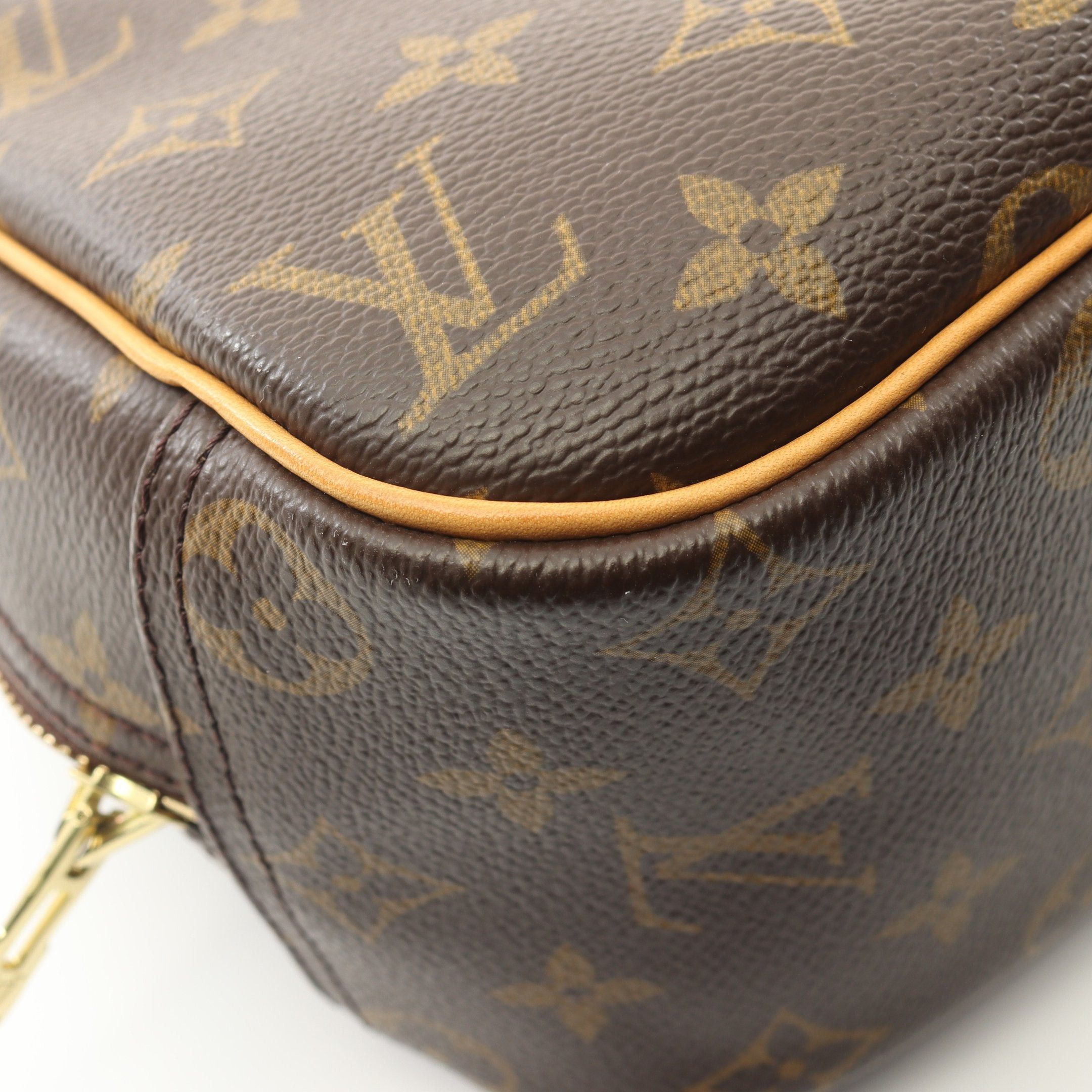 Louis Vuitton Louis Vuitton Trouville Monogram Handbag Leather Brown Size ONE SIZE - 8 Thumbnail