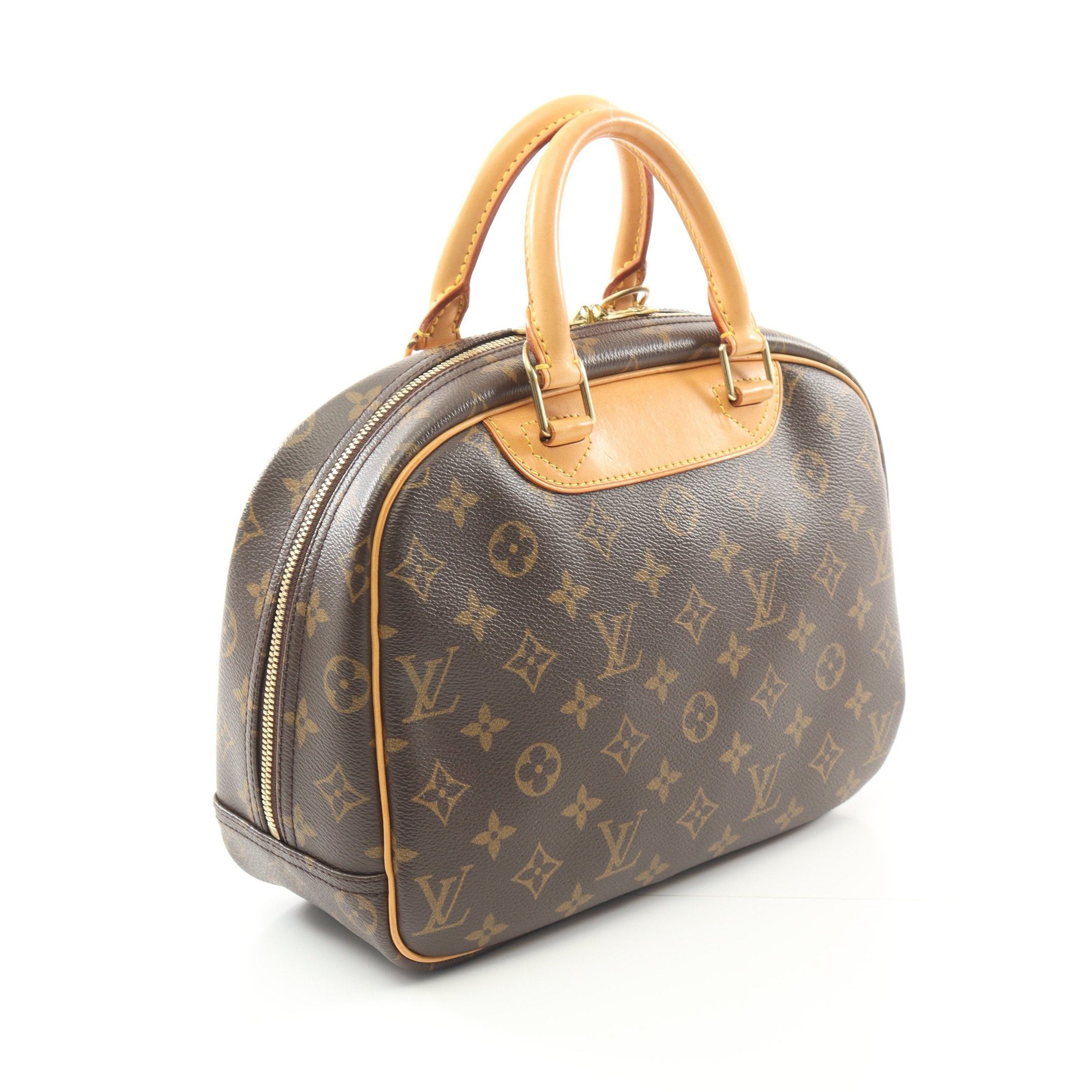 Louis Vuitton Louis Vuitton Trouville Monogram Handbag Leather Brown Size ONE SIZE - 2 Thumbnail