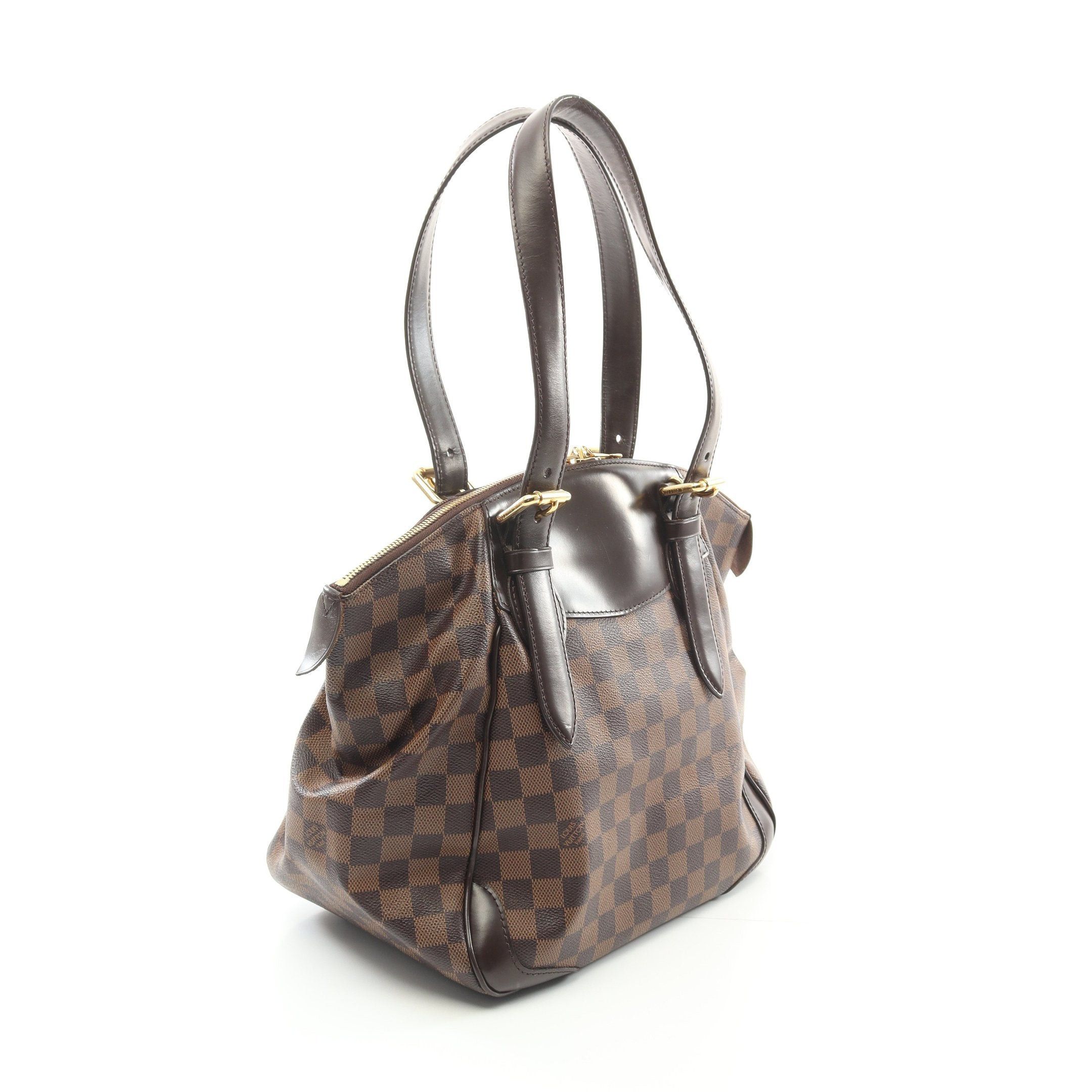 Louis Vuitton Louis Vuitton Verona Mm Damier Ebene Shoulder Bag Leather Brown Size ONE SIZE - 2 Thumbnail