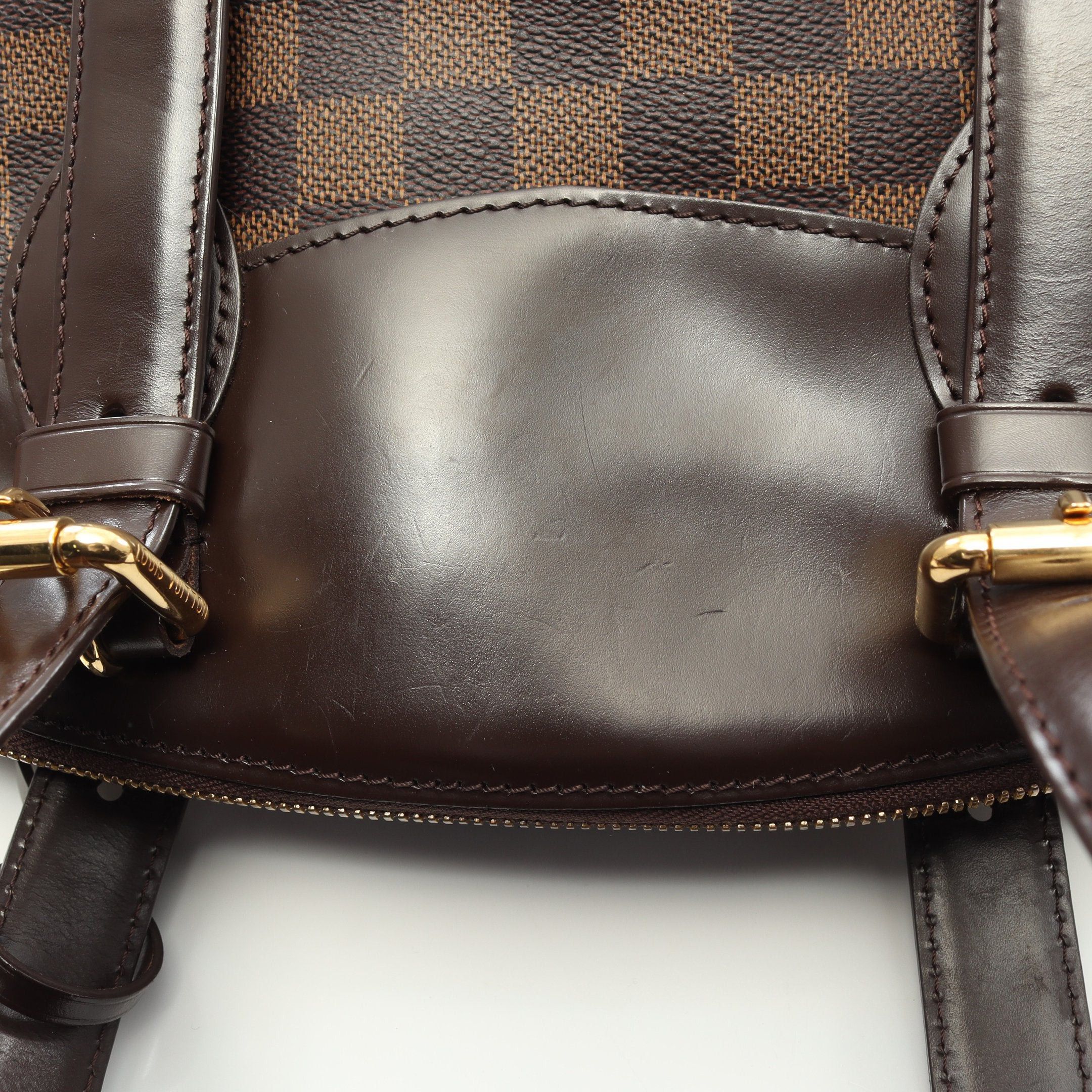 Louis Vuitton Louis Vuitton Verona Mm Damier Ebene Shoulder Bag Leather Brown Size ONE SIZE - 9 Thumbnail