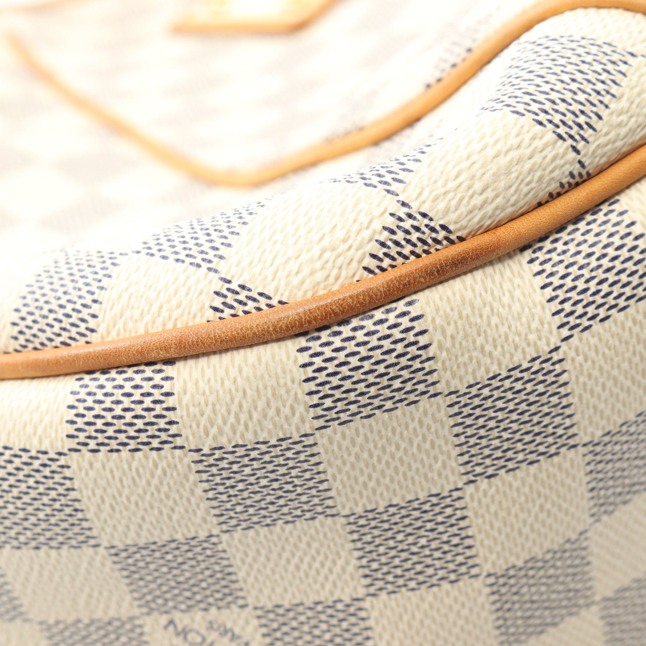 Louis Vuitton Louis Vuitton Galliera Pm Damier Azur One Shoulder Bag Leather White Size ONE SIZE - 8 Thumbnail
