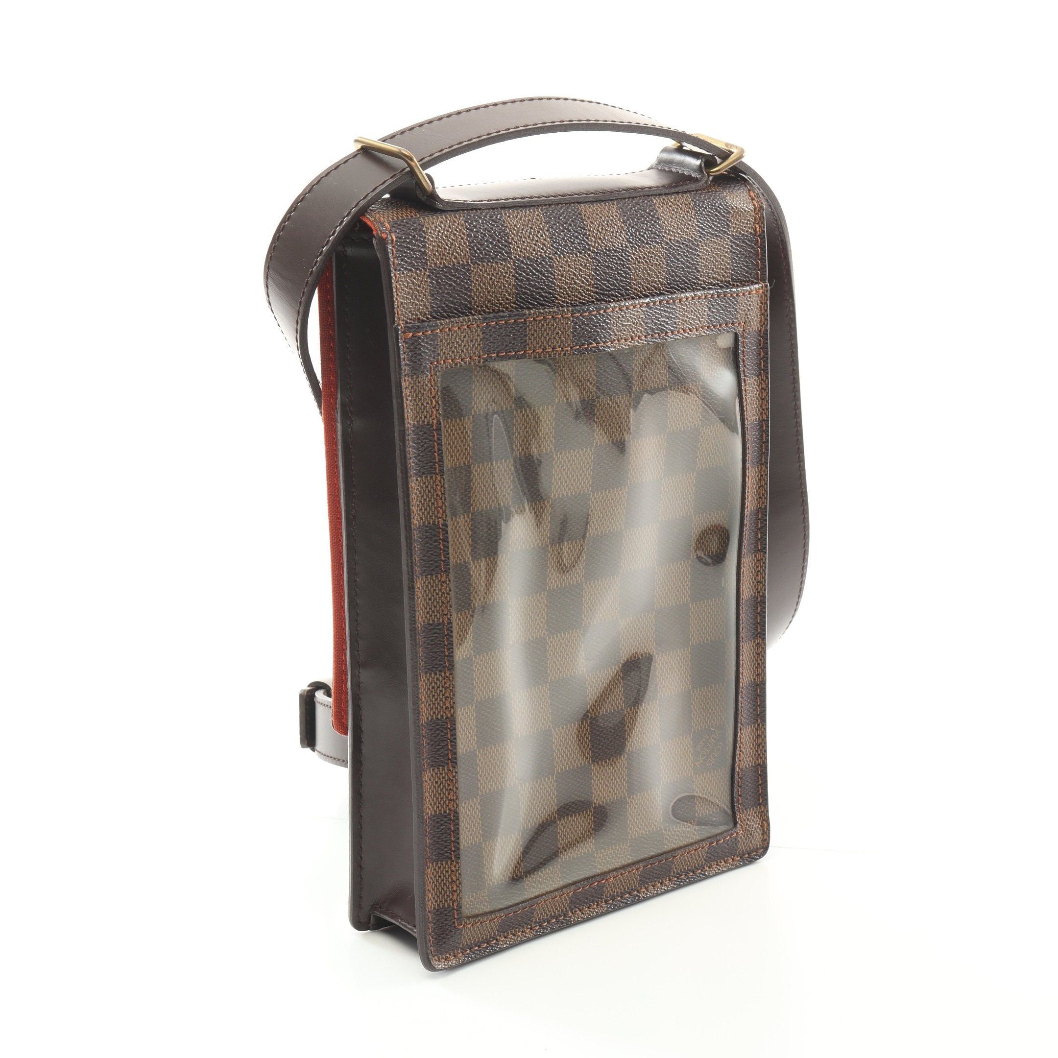Louis Vuitton Louis Vuitton Portobello Damier Ebene Shoulder Bag Leather Brown Size ONE SIZE - 2 Thumbnail