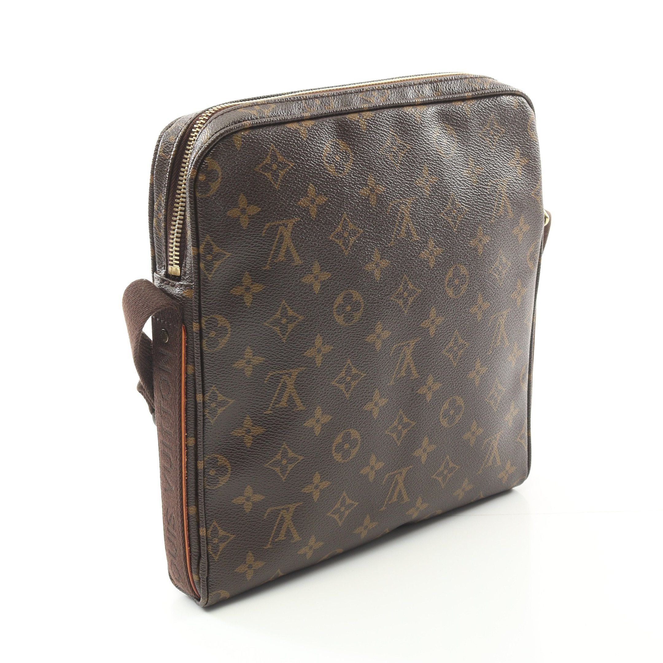 Louis Vuitton Louis Vuitton Trotteur Bobourg Monogram Shoulder Bag Leather Brown Size ONE SIZE - 2 Thumbnail
