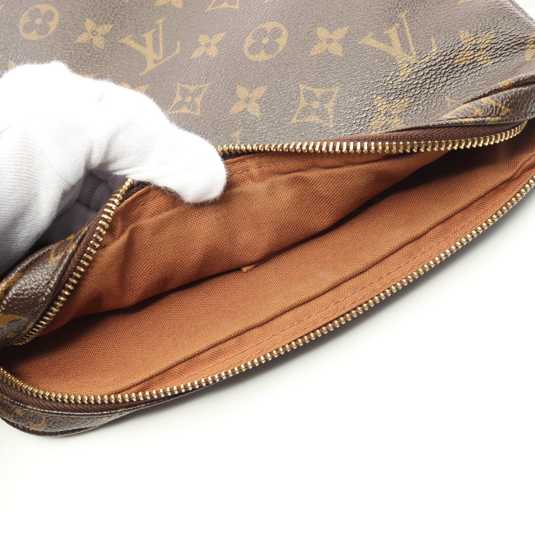 Louis Vuitton Louis Vuitton Trotteur Bobourg Monogram Shoulder Bag Leather Brown Size ONE SIZE - 6 Thumbnail