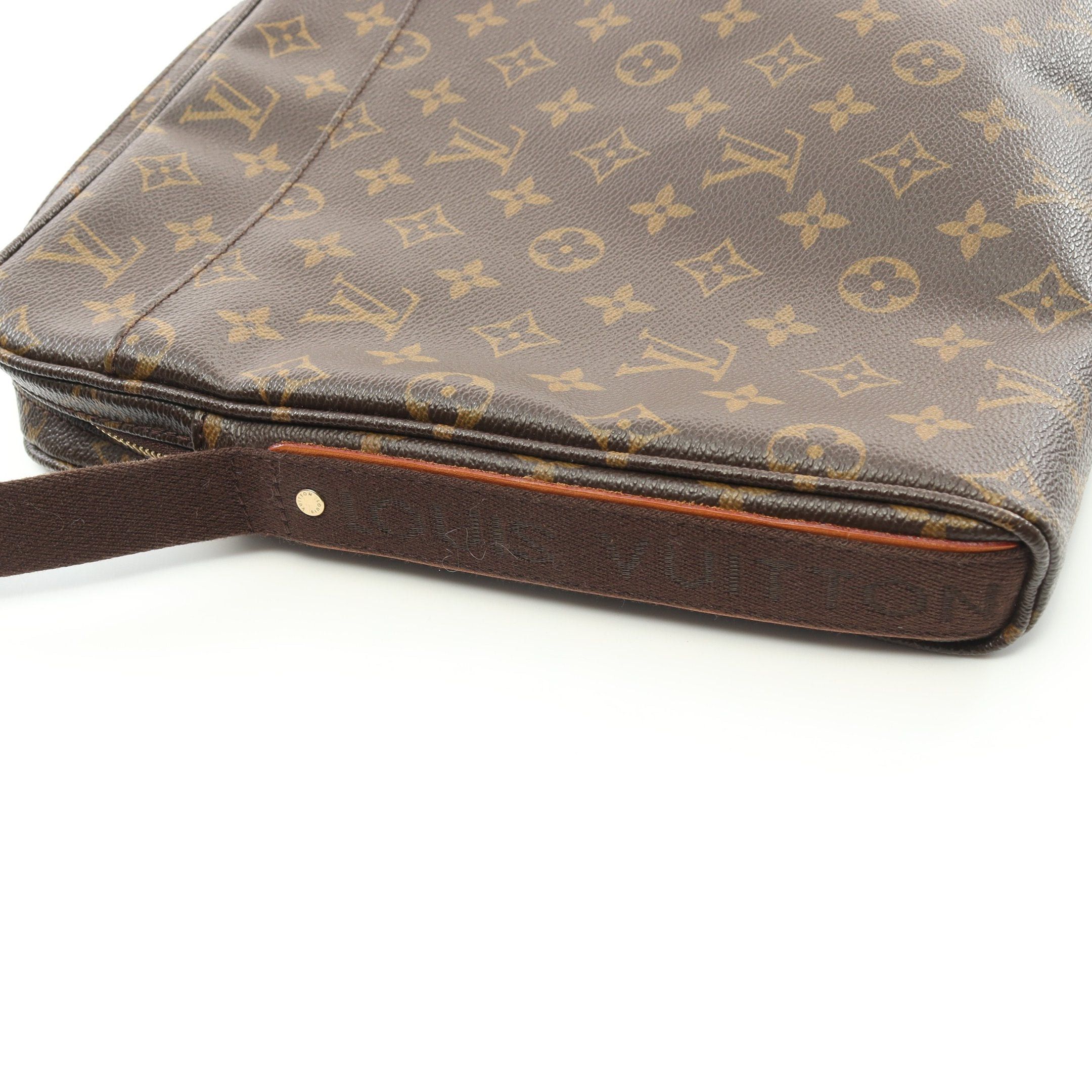 Louis Vuitton Louis Vuitton Trotteur Bobourg Monogram Shoulder Bag Leather Brown Size ONE SIZE - 8 Thumbnail