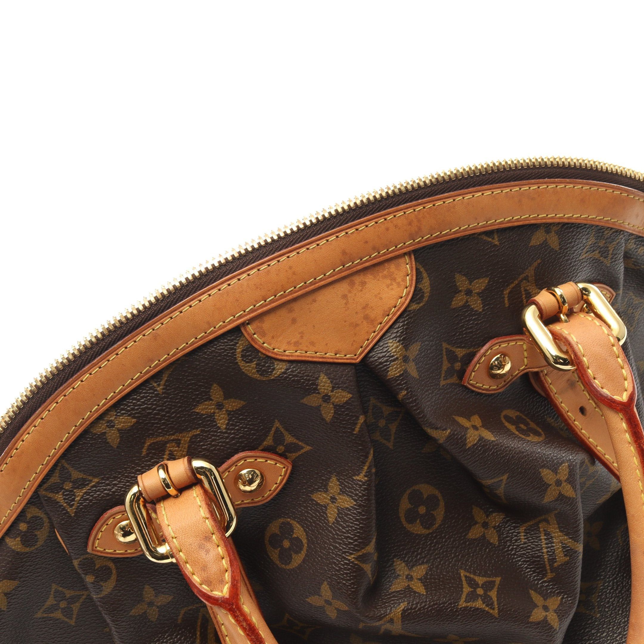 Louis Vuitton Louis Vuitton Tivoli Gm Monogram Handbag Leather Brown Size ONE SIZE - 7 Thumbnail