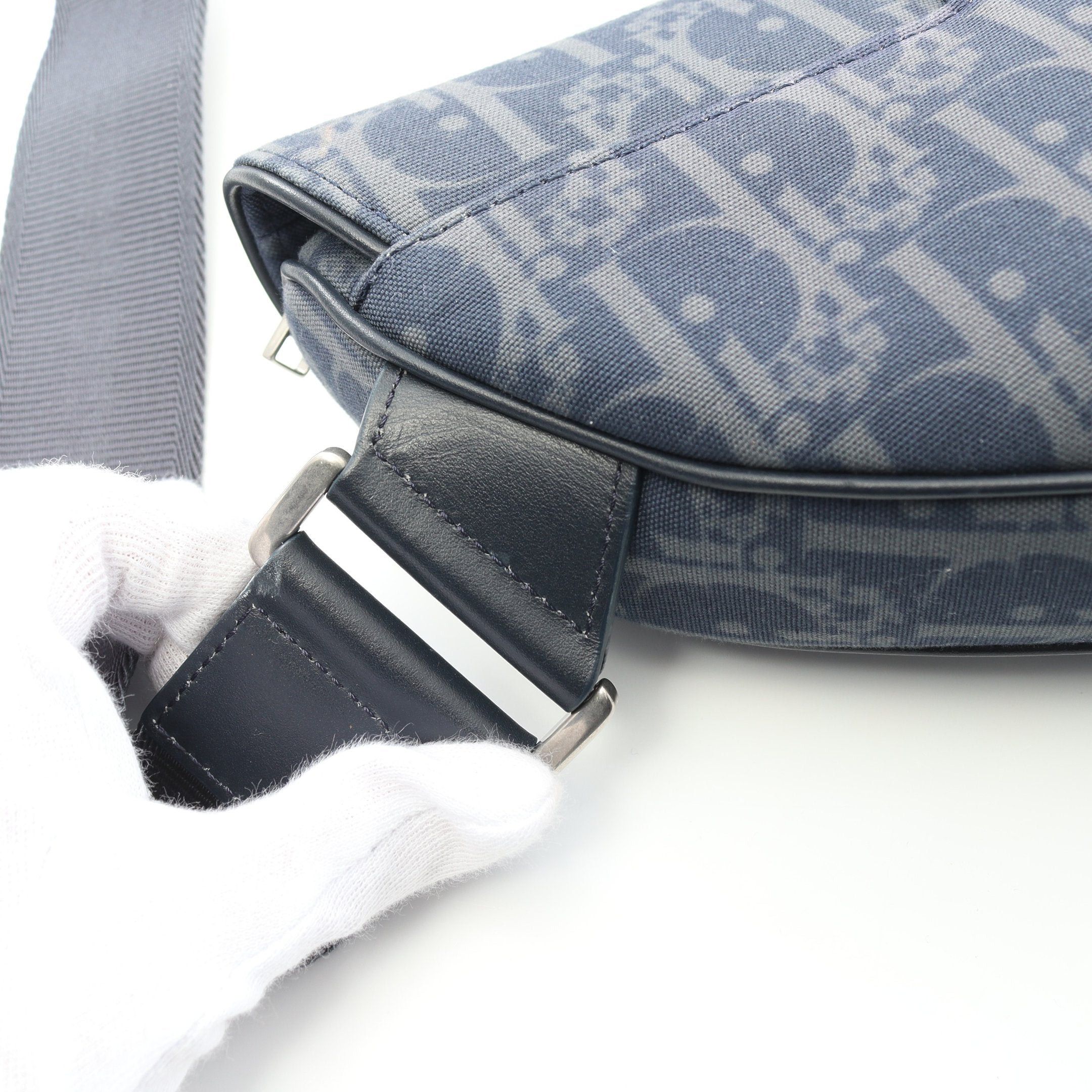 Dior Dior Tears Saddle Bag Body Canvas Navy Size ONE SIZE - 6 Thumbnail