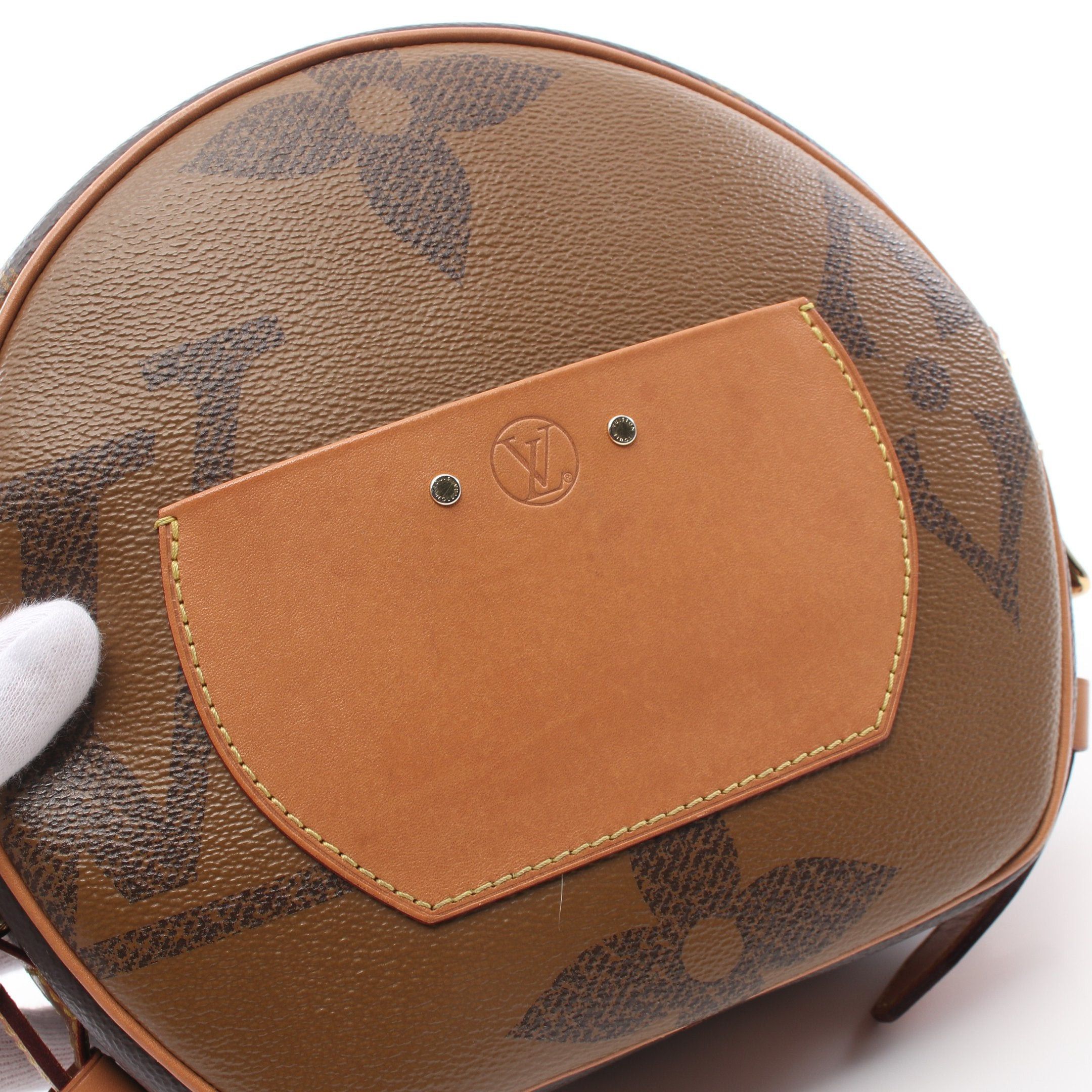 Louis Vuitton Louis Vuitton Boatt Chapeau Souple Monogram Giant Reverse Shoulder Bag Leather Brown Size ONE SIZE - 12 Thumbnail