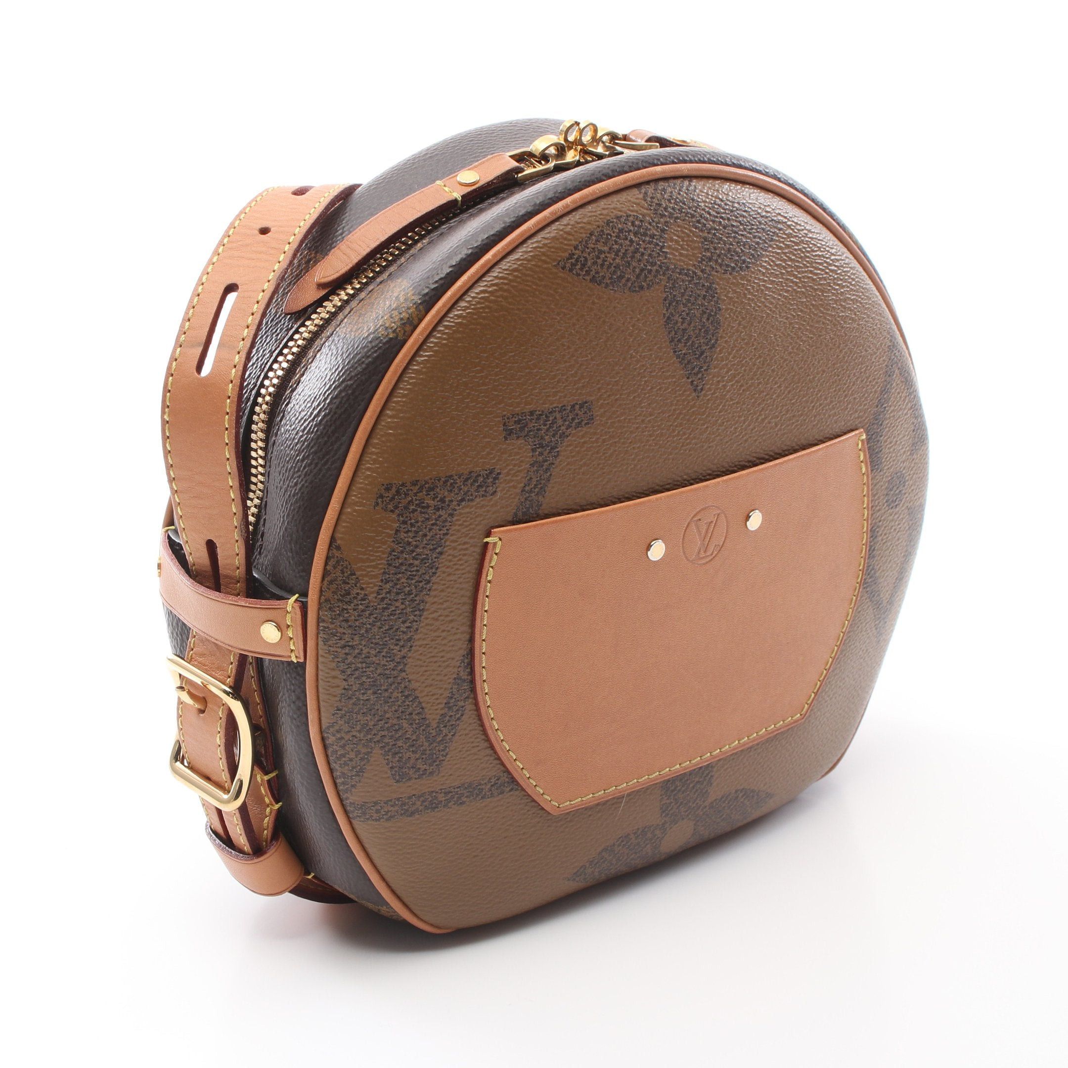Louis Vuitton Louis Vuitton Boatt Chapeau Souple Monogram Giant Reverse Shoulder Bag Leather Brown Size ONE SIZE - 2 Thumbnail