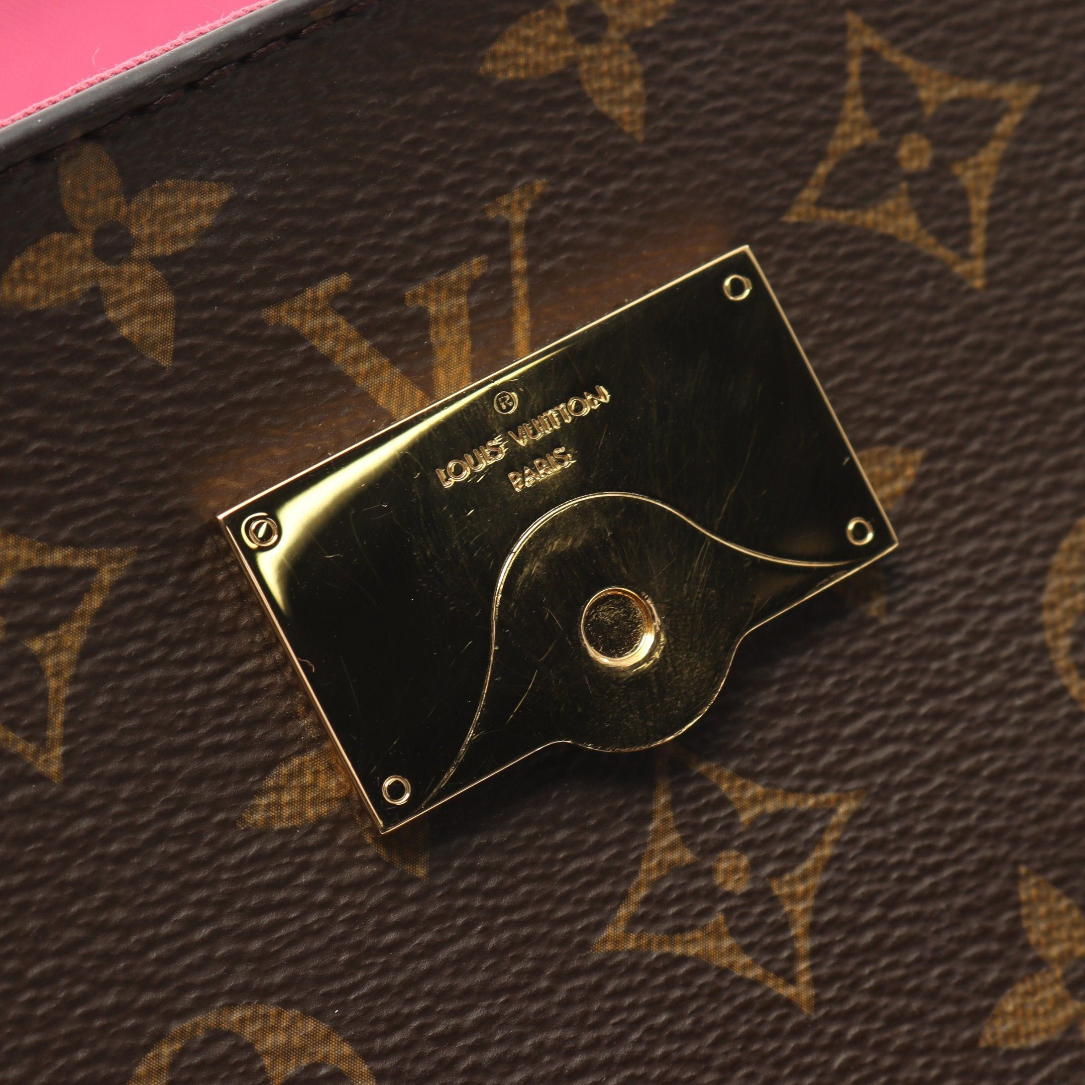 Louis Vuitton Louis Vuitton Cluny Bb Monogram Rose Handbag Leather Brown Size ONE SIZE - 12 Thumbnail