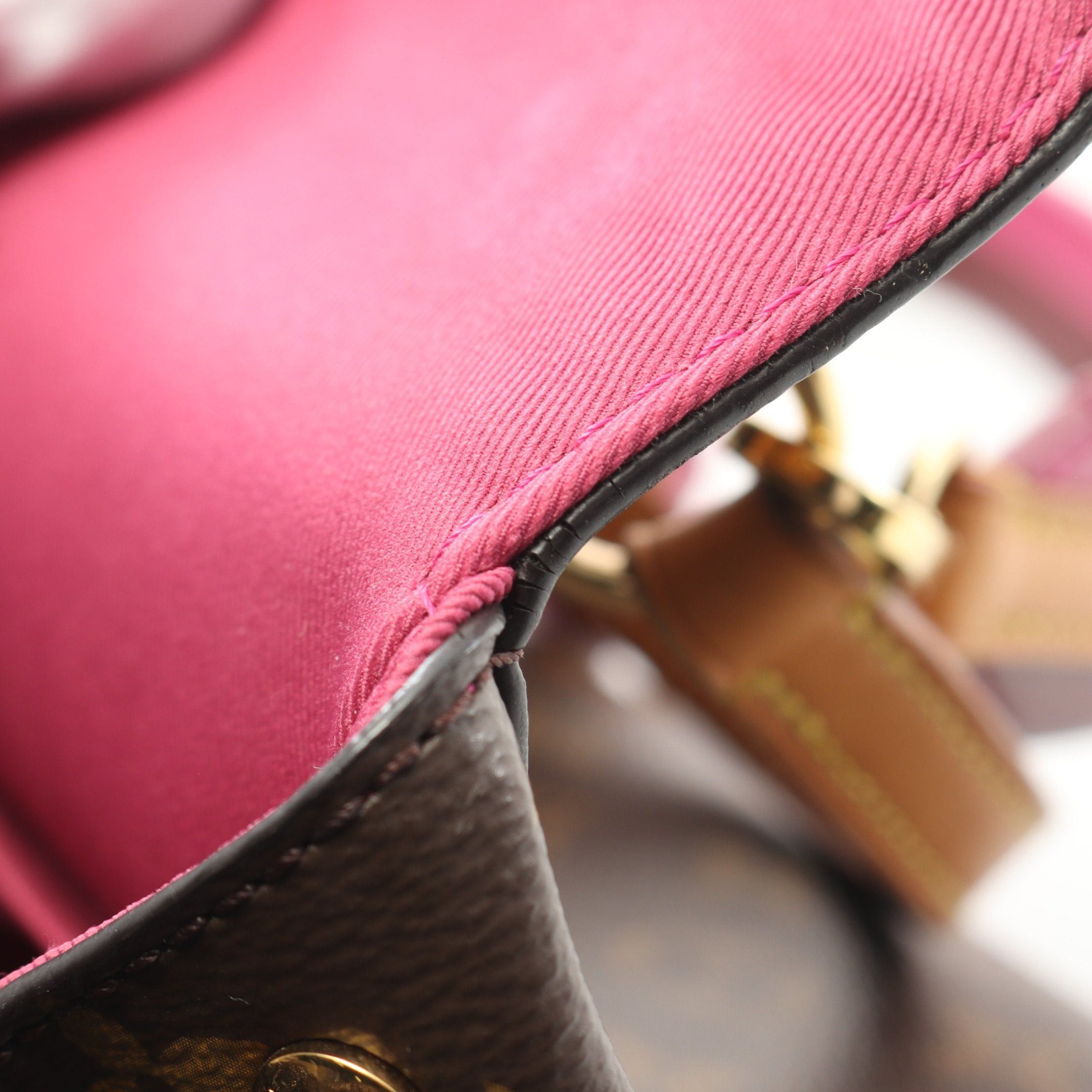 Louis Vuitton Louis Vuitton Cluny Bb Monogram Rose Handbag Leather Brown Size ONE SIZE - 8 Thumbnail