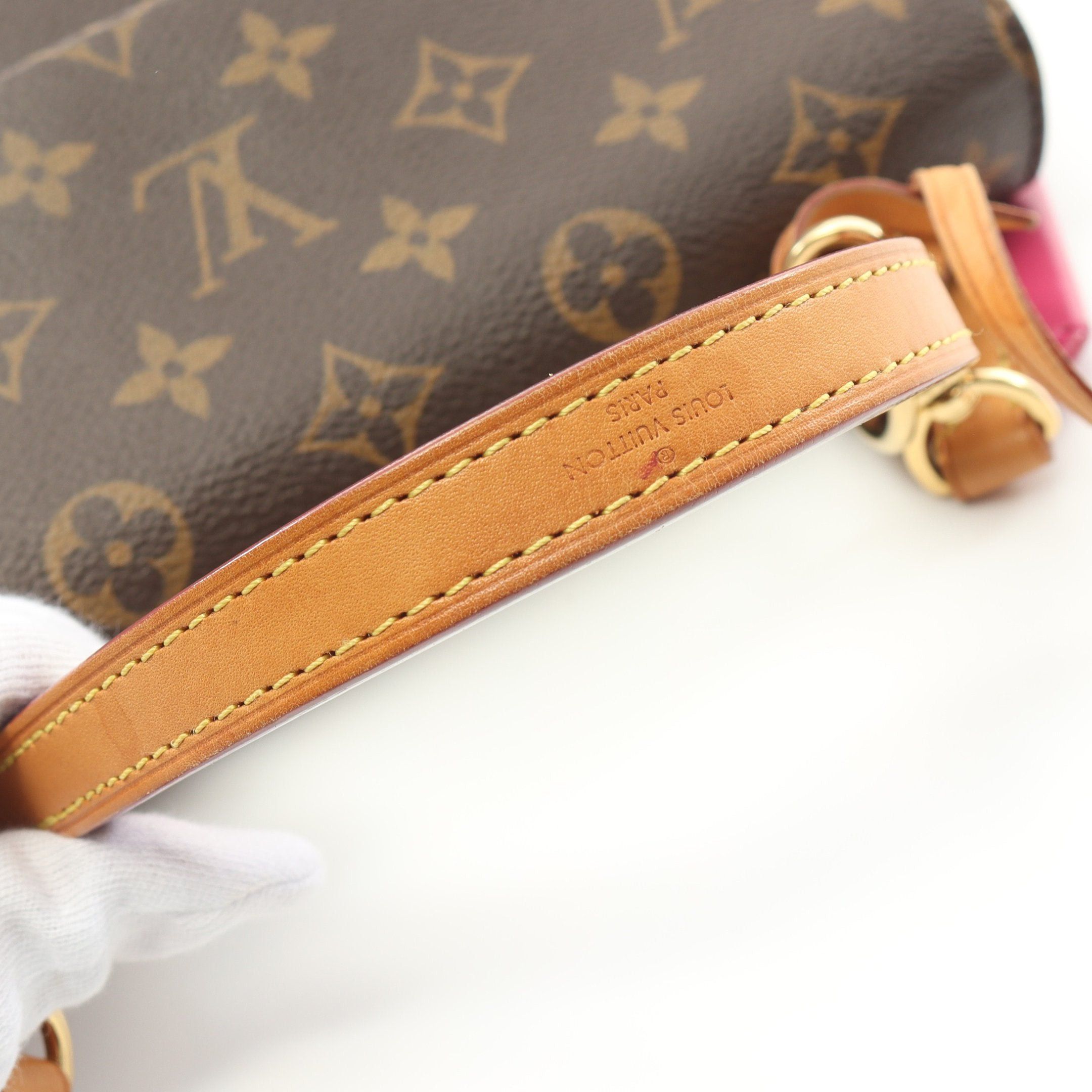 Louis Vuitton Louis Vuitton Cluny Bb Monogram Rose Handbag Leather Brown Size ONE SIZE - 11 Thumbnail