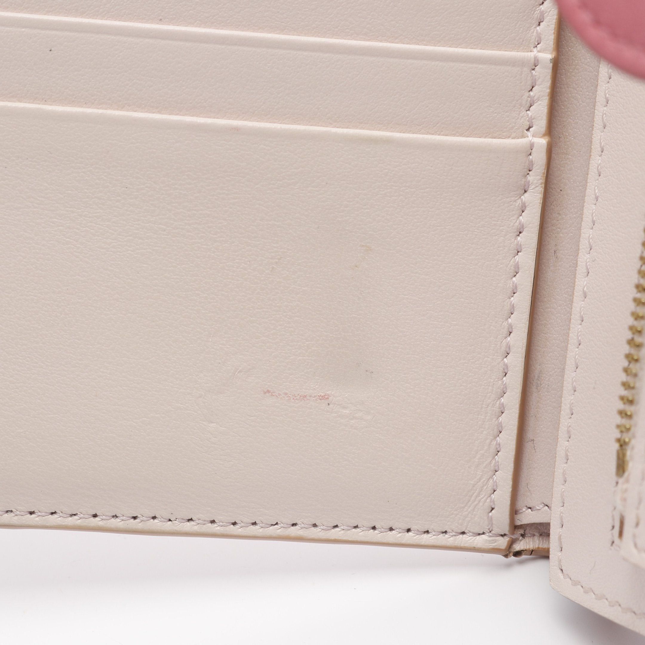 Celine Celine Medium Strap Wallet Bi-Fold Leather Light Pink Size ONE SIZE - 10 Thumbnail